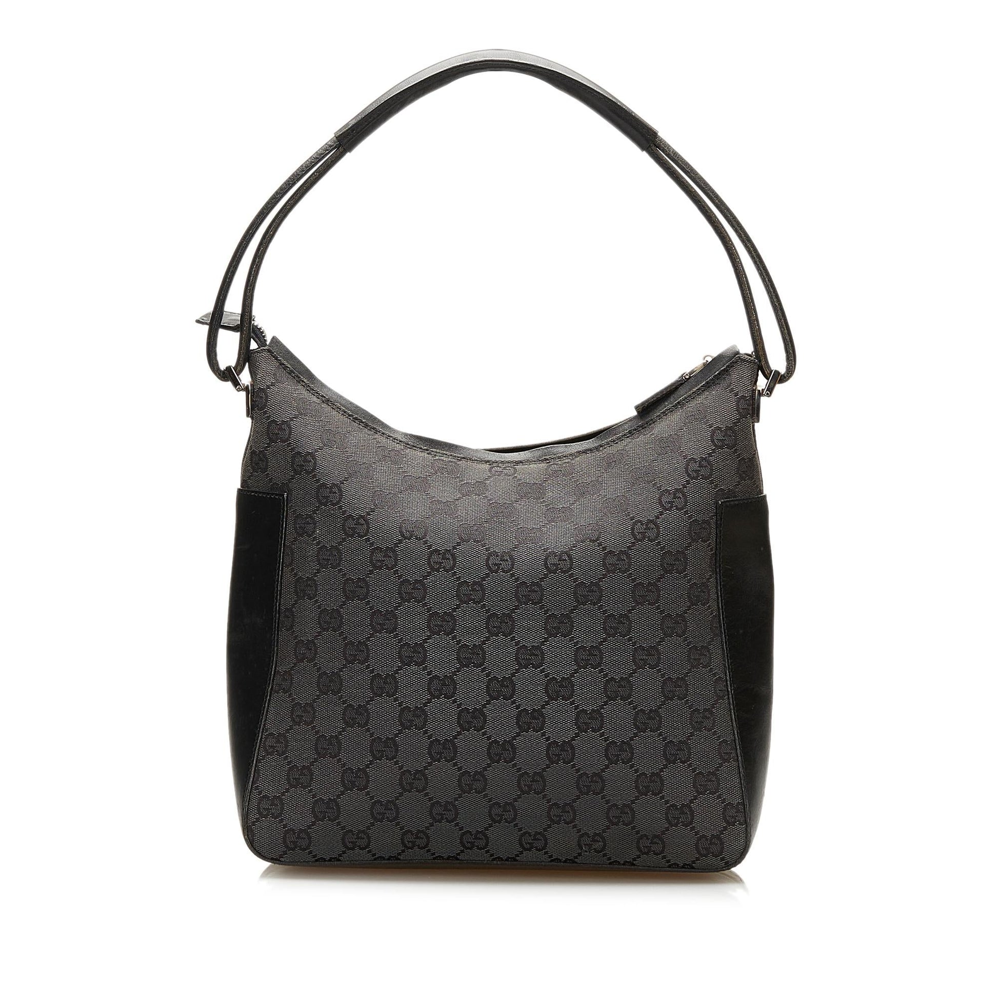 Gucci GG SHG Canvas Black Shoulder Bag 8