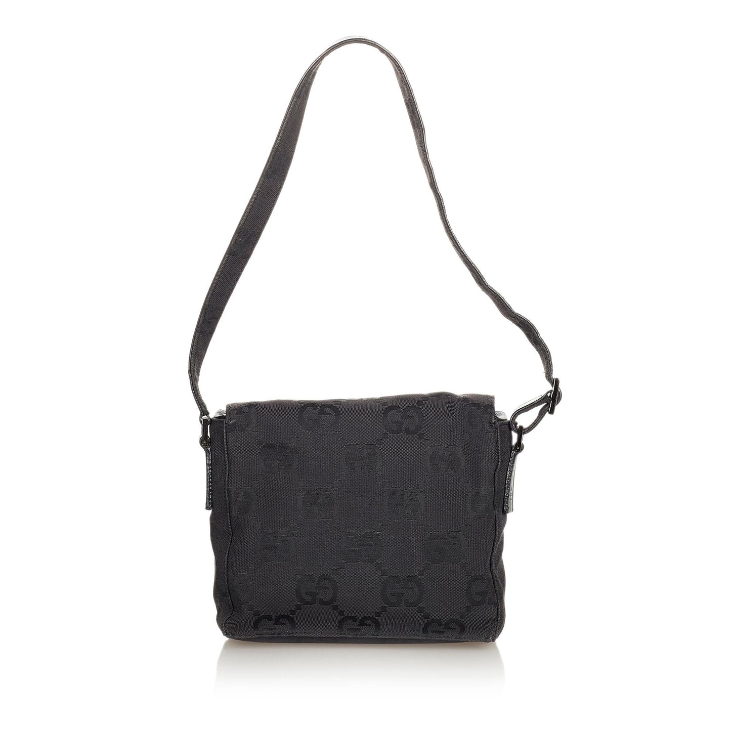 Gucci GG SHG Canvas Calf Black Shoulder Bag 3