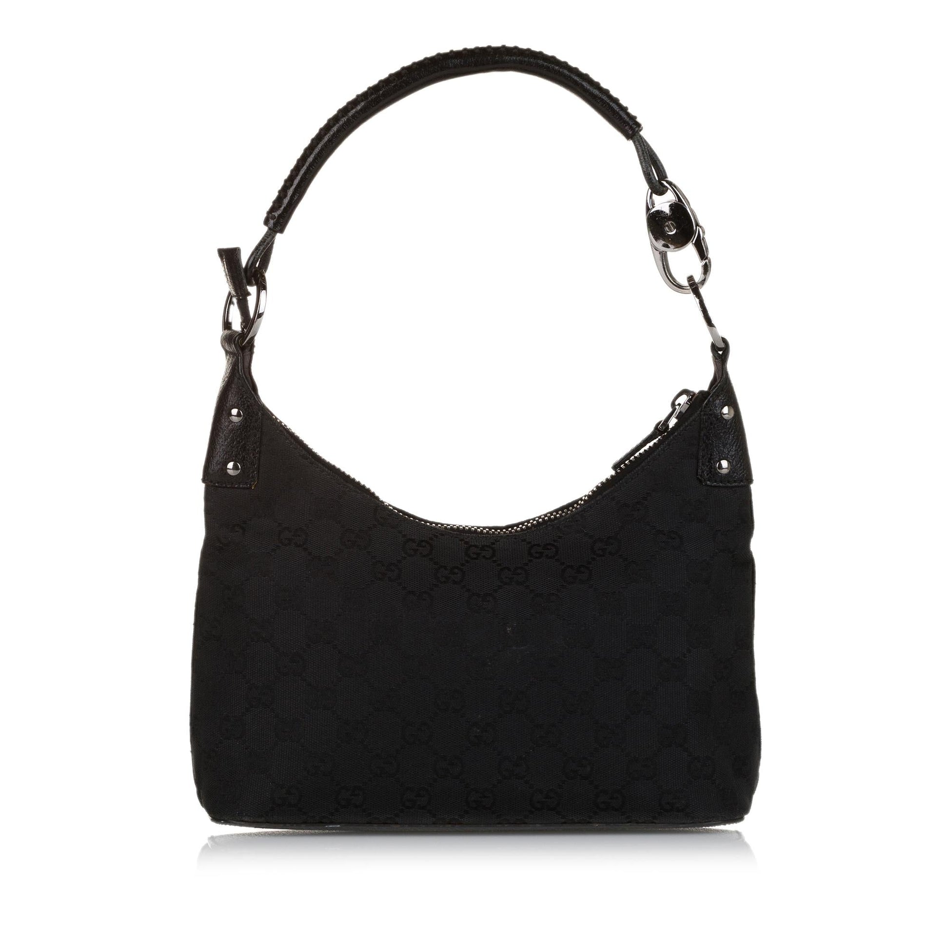 Gucci GG SHG Canvas Black Shoulder Bag 11