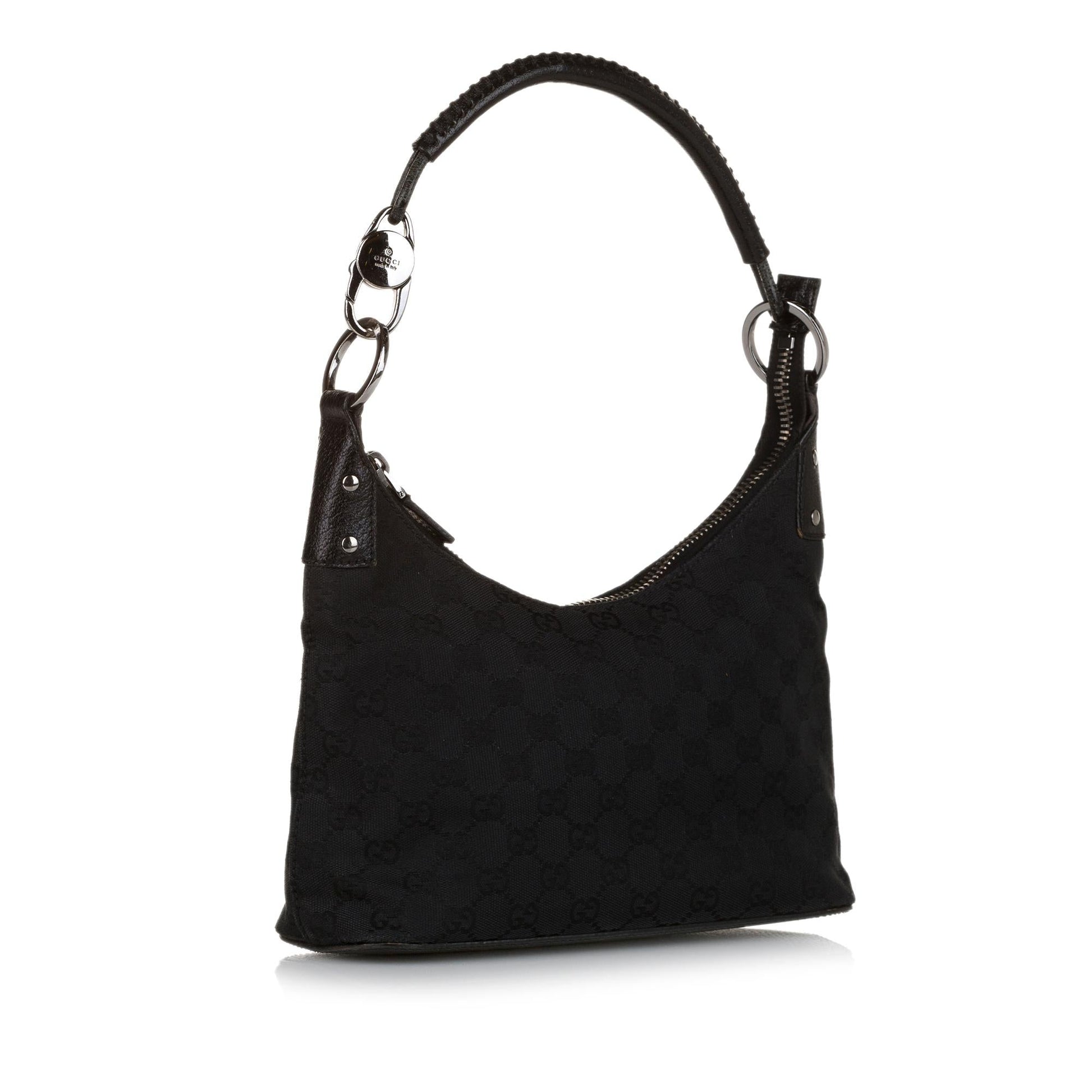 Gucci GG SHG Canvas Black Shoulder Bag 11
