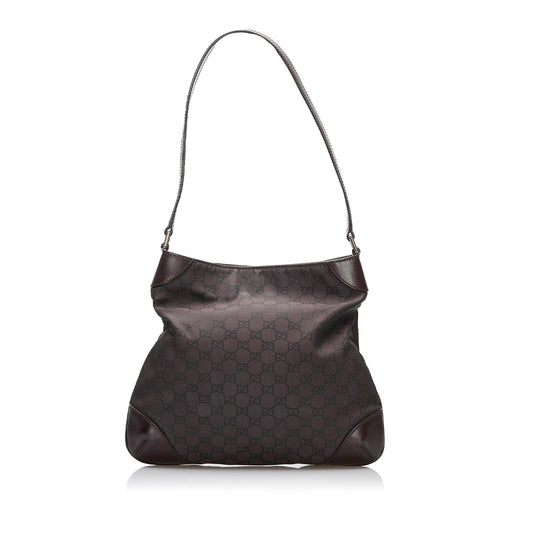 Gucci GG SHG-LQFQFM Canvas Brown Shoulder Bag