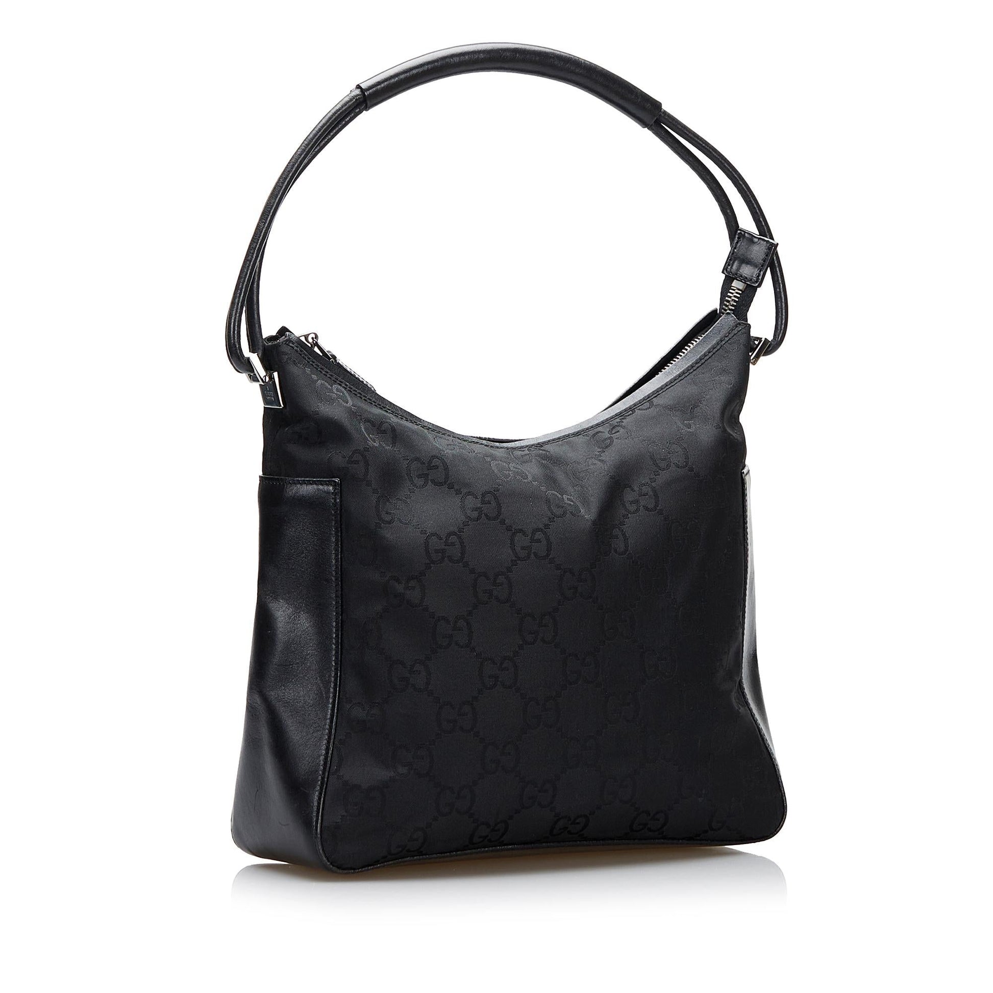Gucci GG SHG-dglL5Q Canvas Black Shoulder Bag