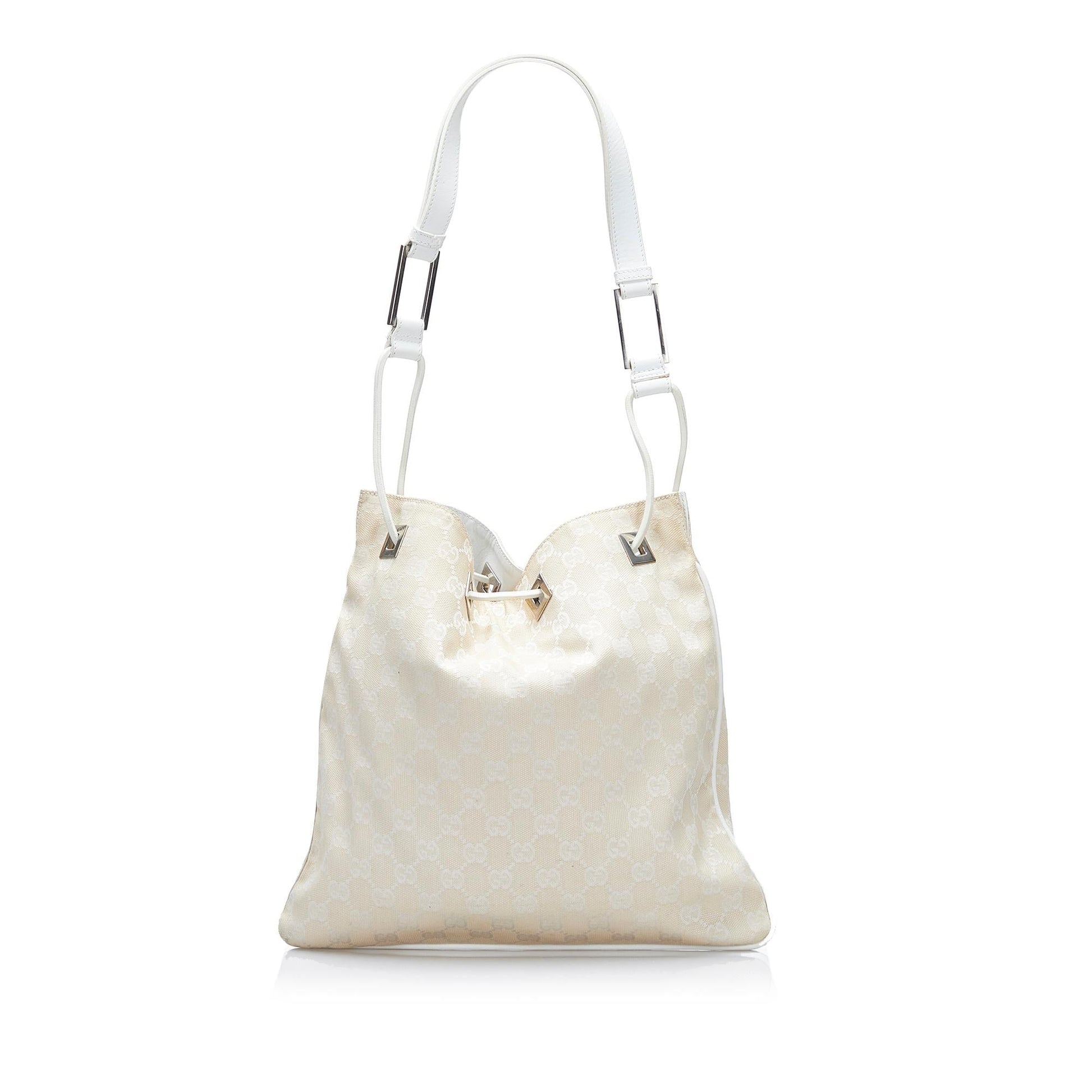 Gucci GG SHG-eqbf6f Canvas White Shoulder Bag