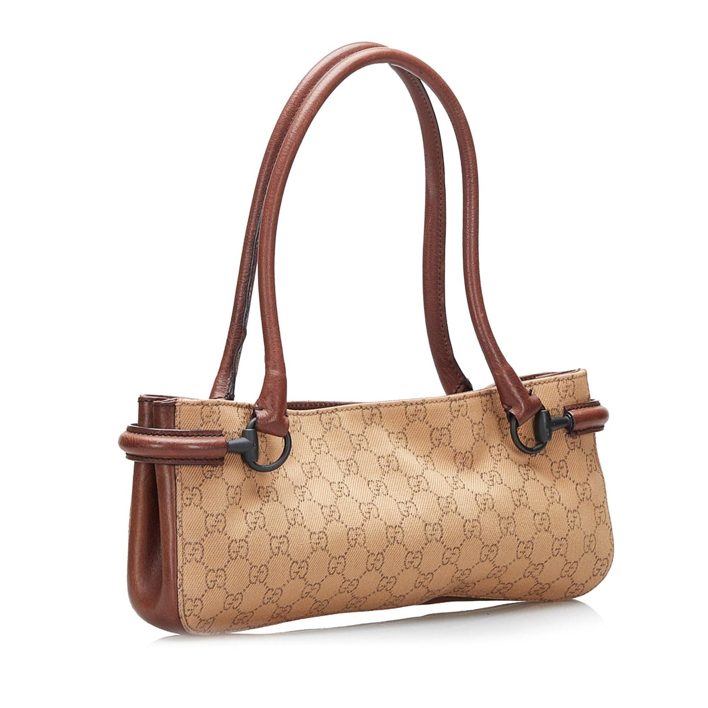 Gucci GG SHG-joTFWM Canvas Brown Shoulder Bag