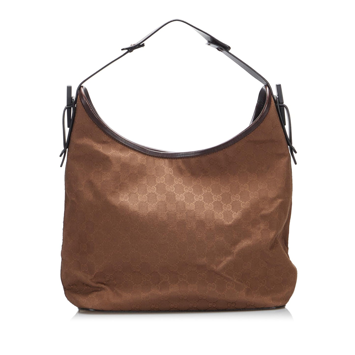 Gucci GG SHG-4djlg4 Canvas Calf Brown Shoulder Bag