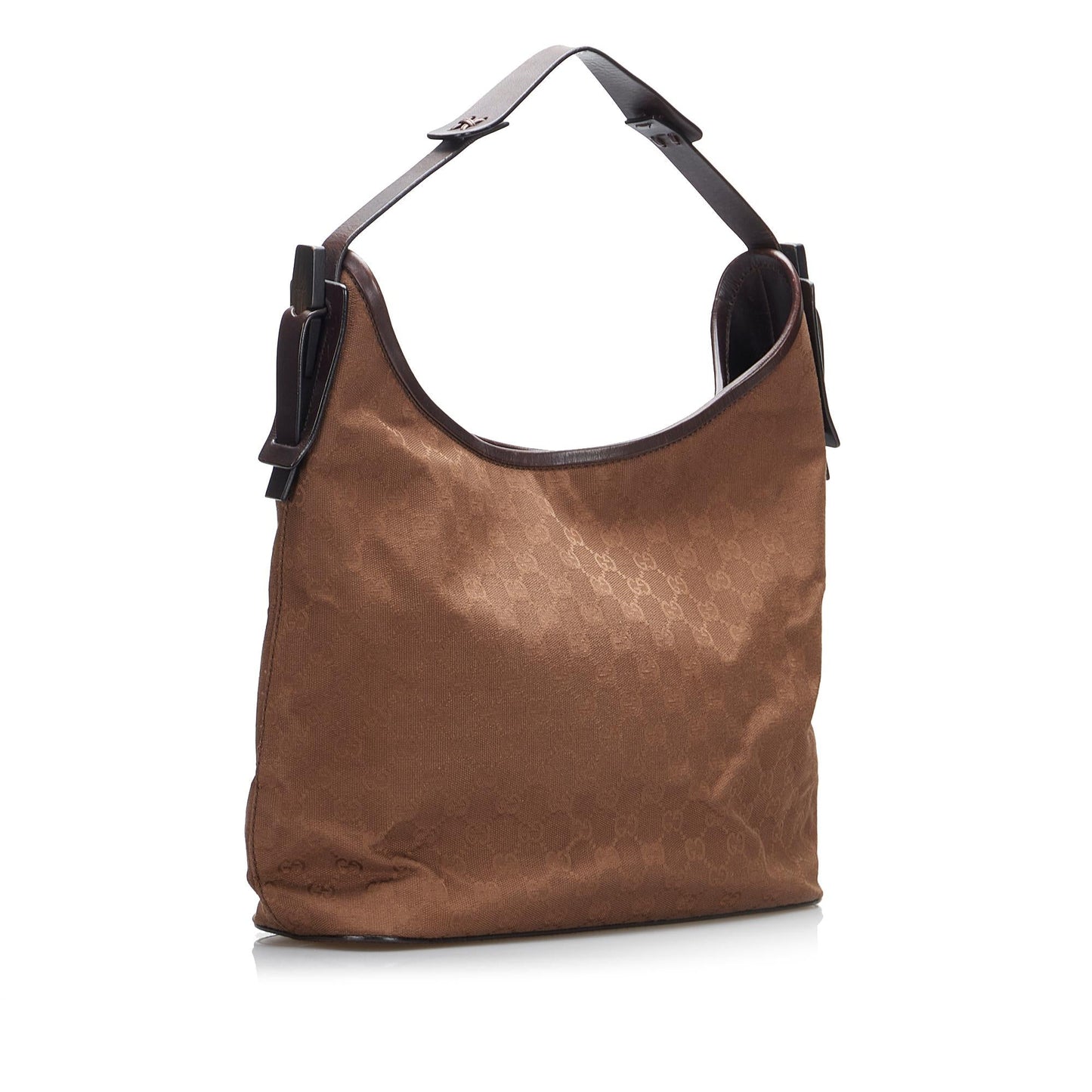 Gucci GG SHG-4djlg4 Canvas Calf Brown Shoulder Bag