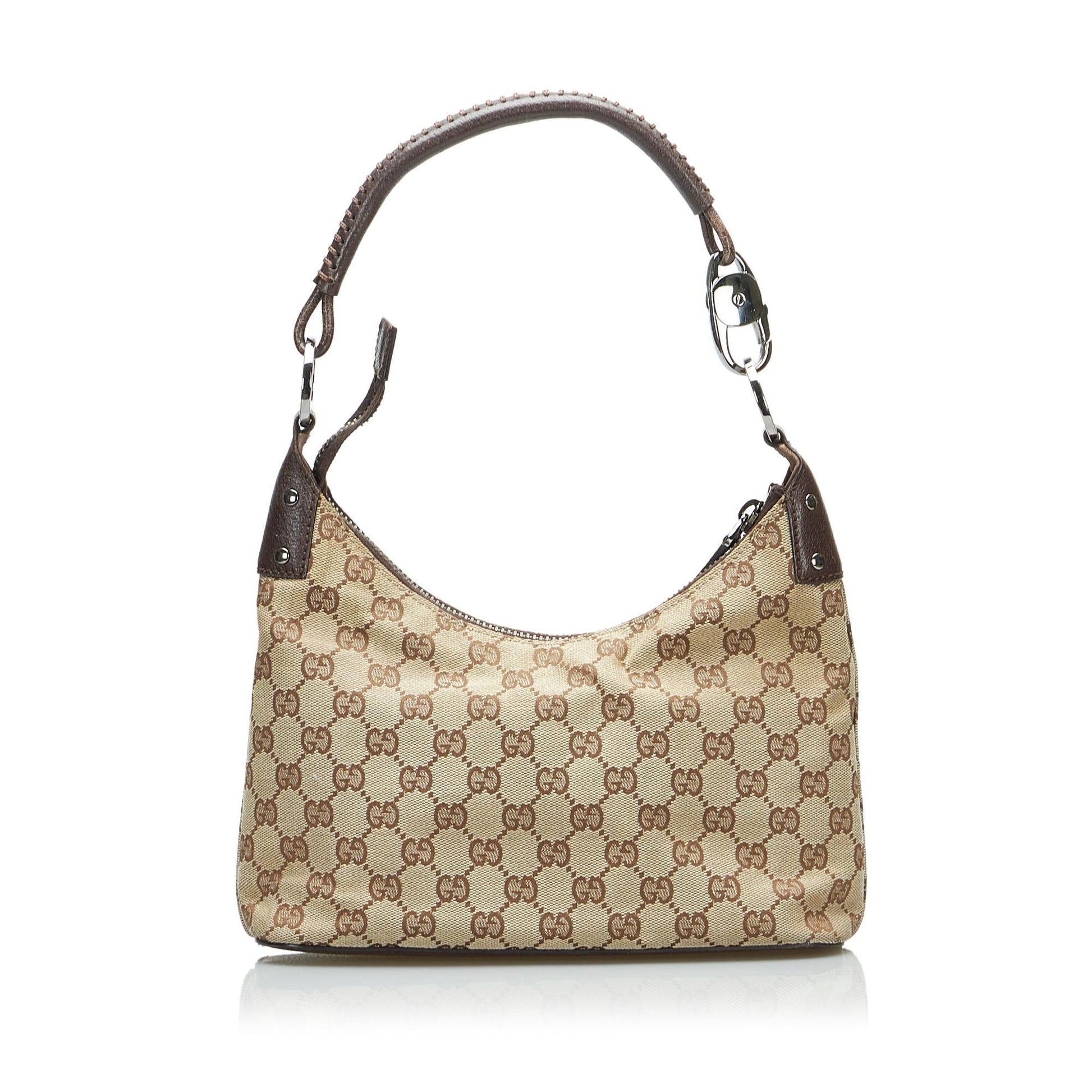 Gucci GG SHG-mViepe Canvas Brown Shoulder Bag