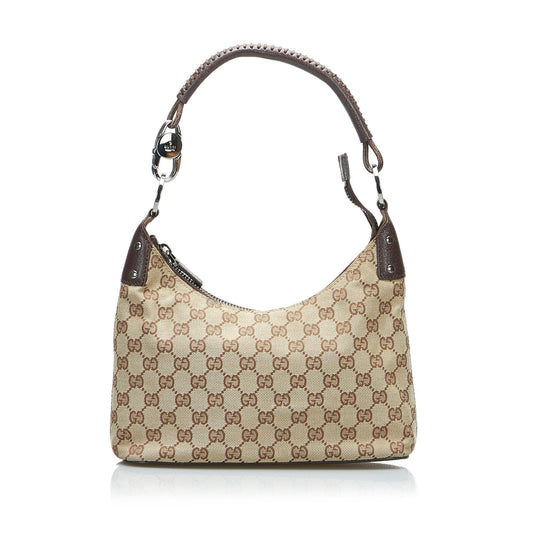 Gucci GG SHG-mViepe Canvas Brown Shoulder Bag