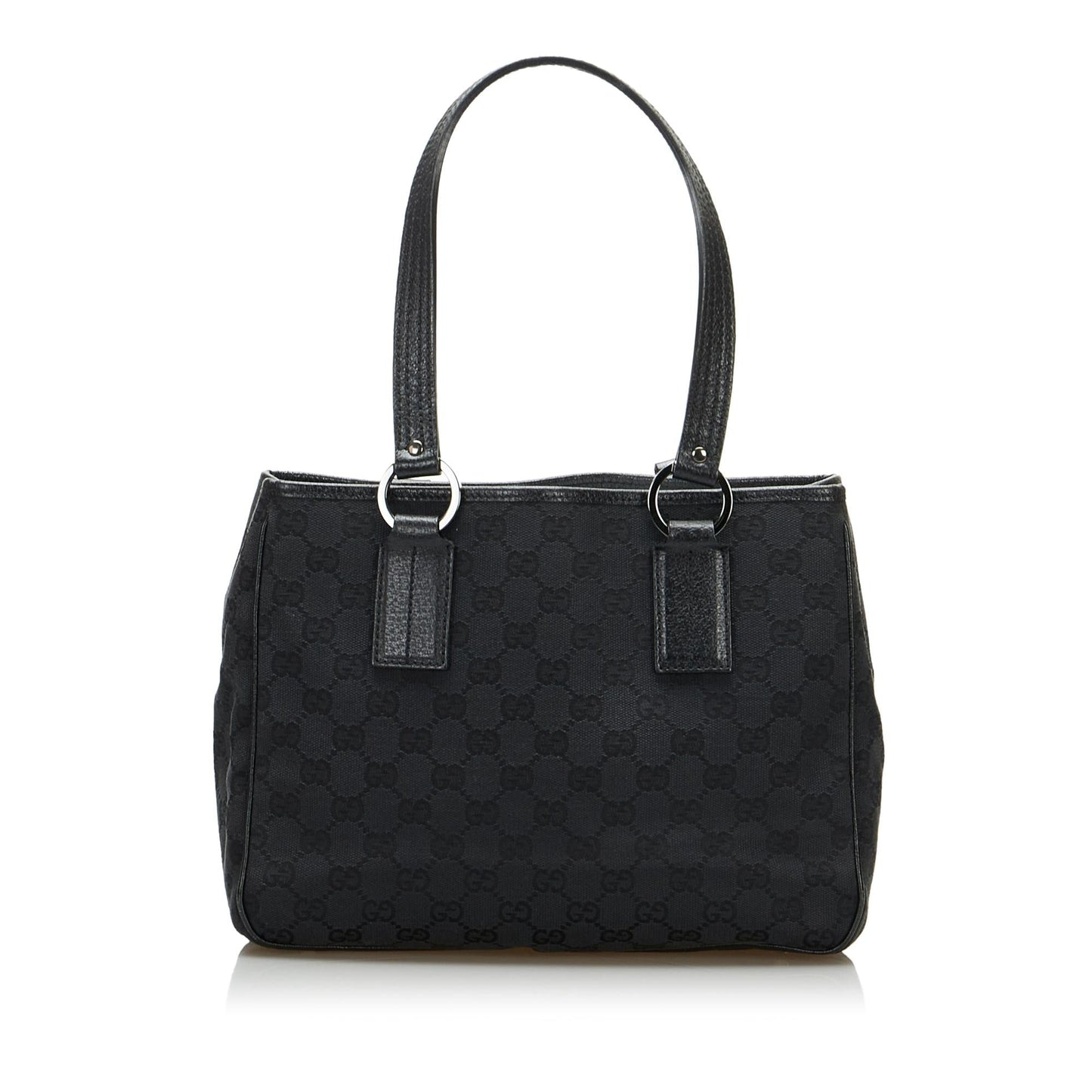 Gucci GG SHG-p29h3z Canvas Calf Black Shoulder Bag