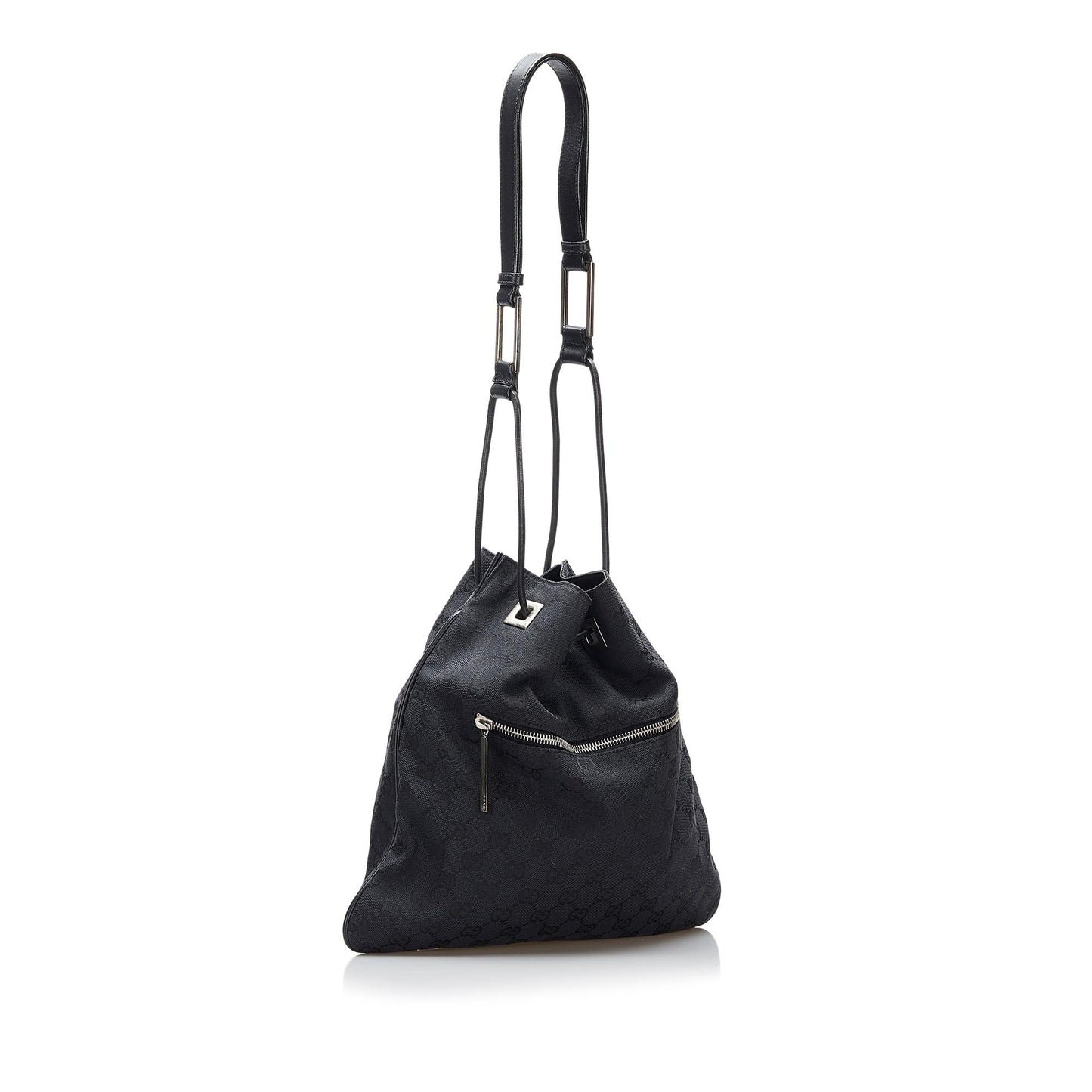 Gucci GG SHG-lipcoD Canvas Calf Black Shoulder Bag