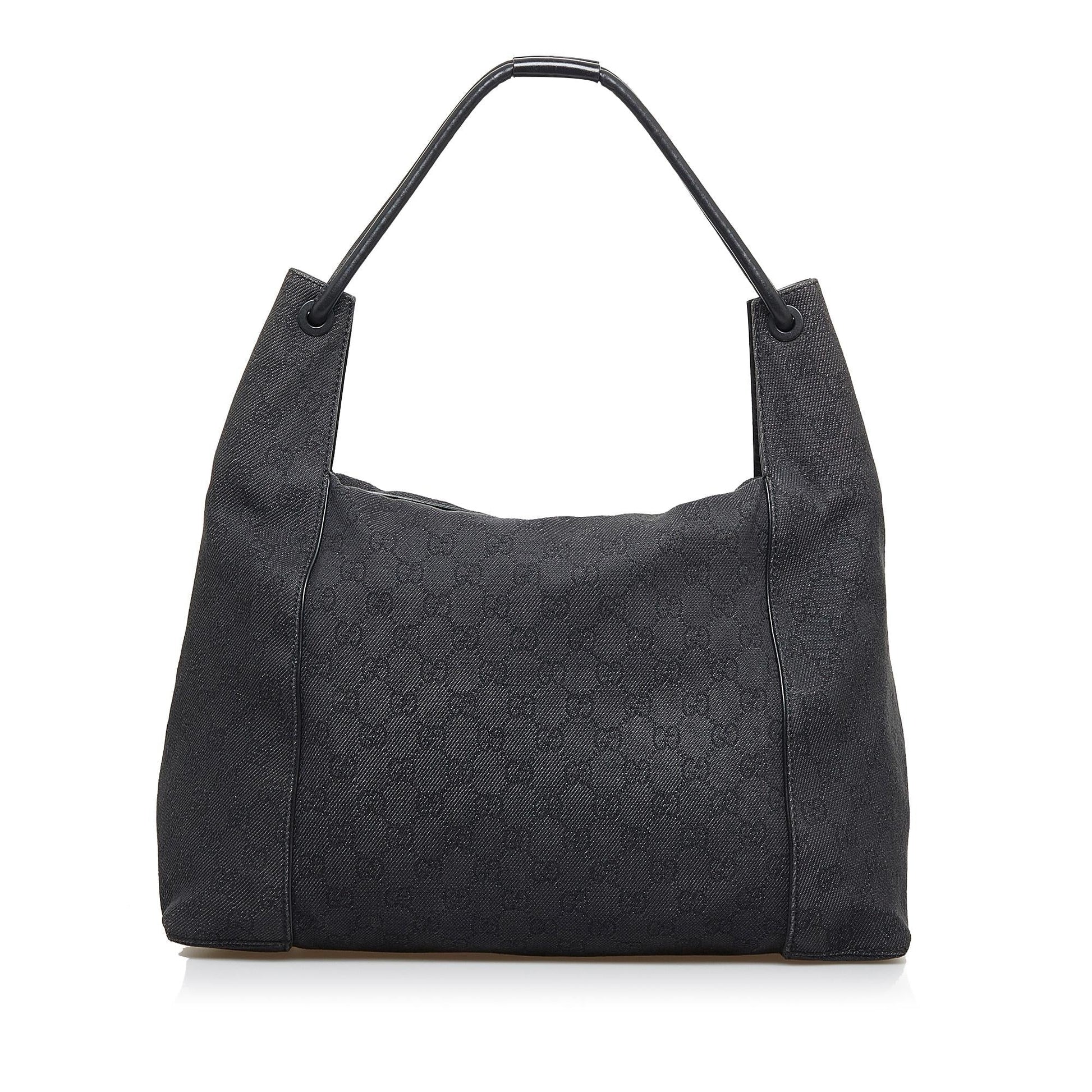 Gucci GG SHG-fi1l57 Canvas Black Shoulder Bag