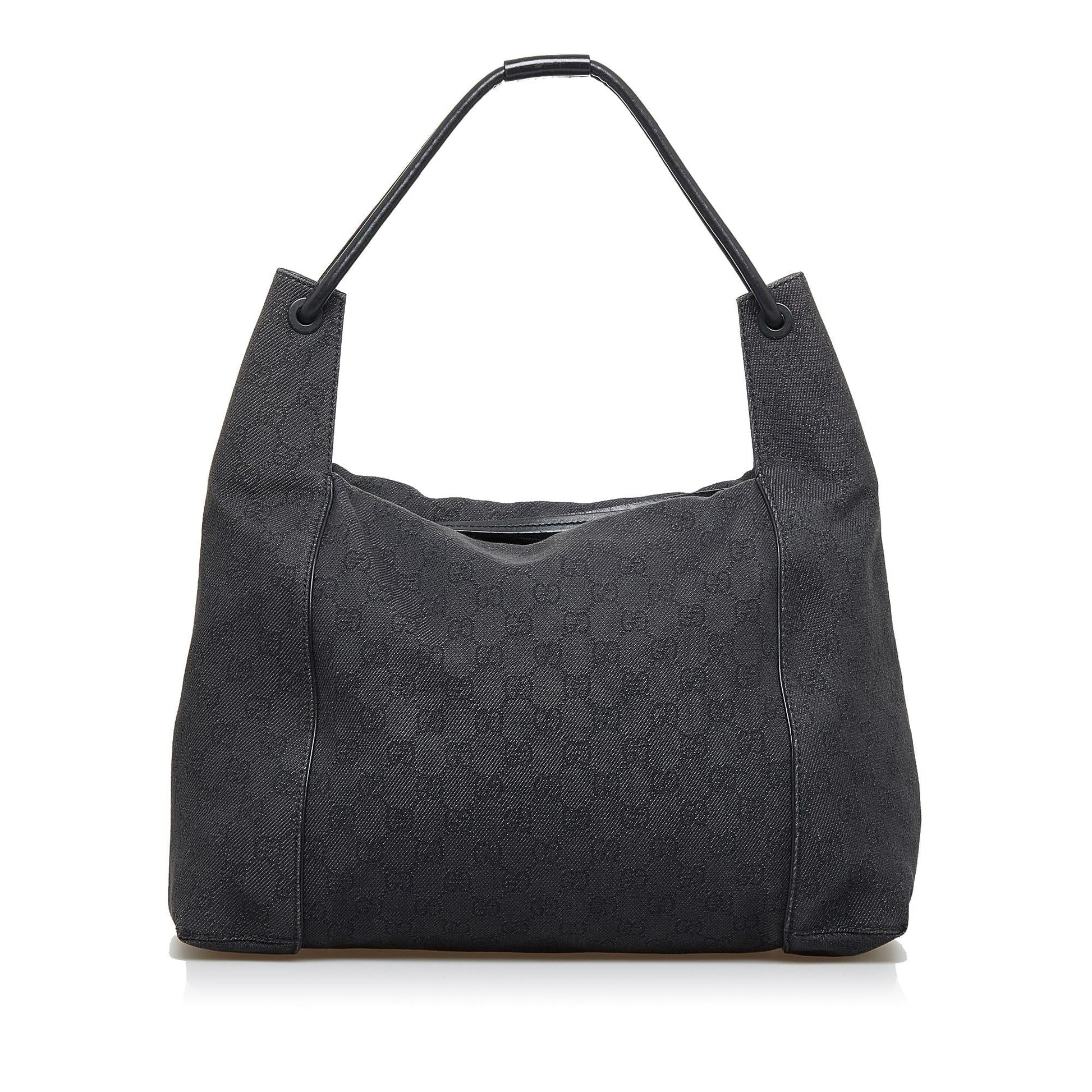 Gucci GG SHG-fi1l57 Canvas Black Shoulder Bag