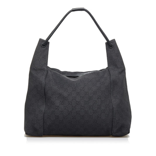 Gucci GG SHG-fi1l57 Canvas Black Shoulder Bag