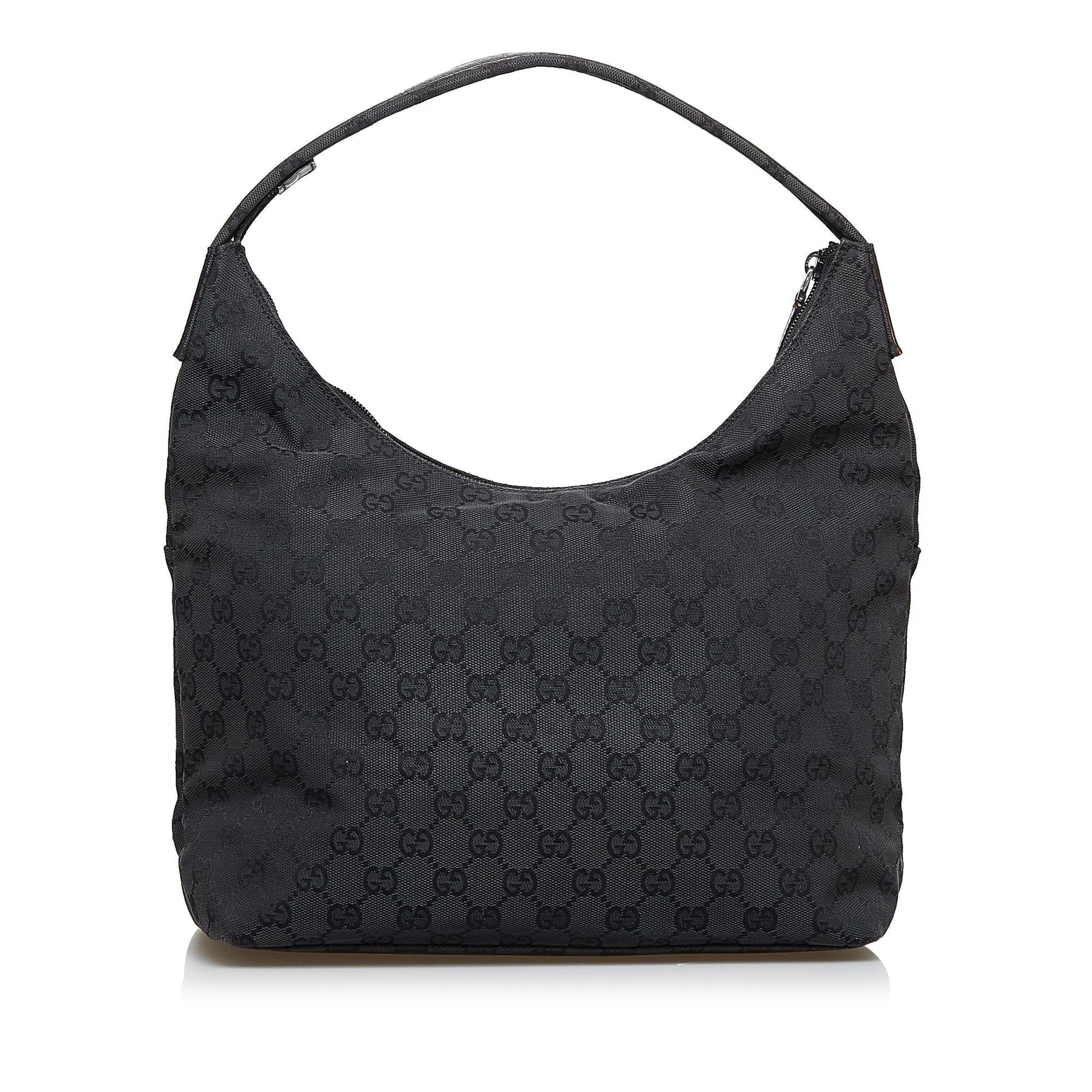 Gucci GG SHG-HSdUU5 Canvas Black Shoulder Bag