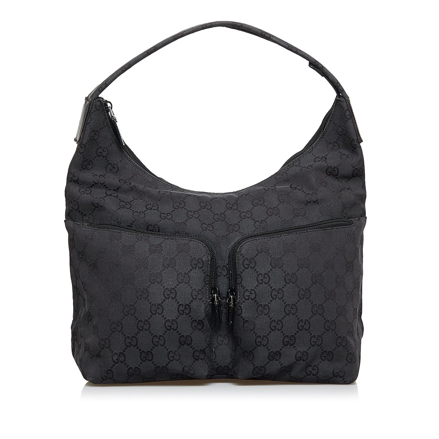 Gucci GG SHG-HSdUU5 Canvas Black Shoulder Bag