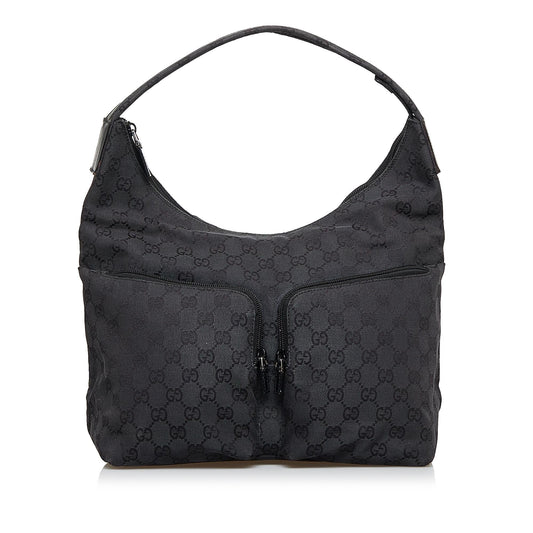Gucci GG SHG-HSdUU5 Canvas Black Shoulder Bag