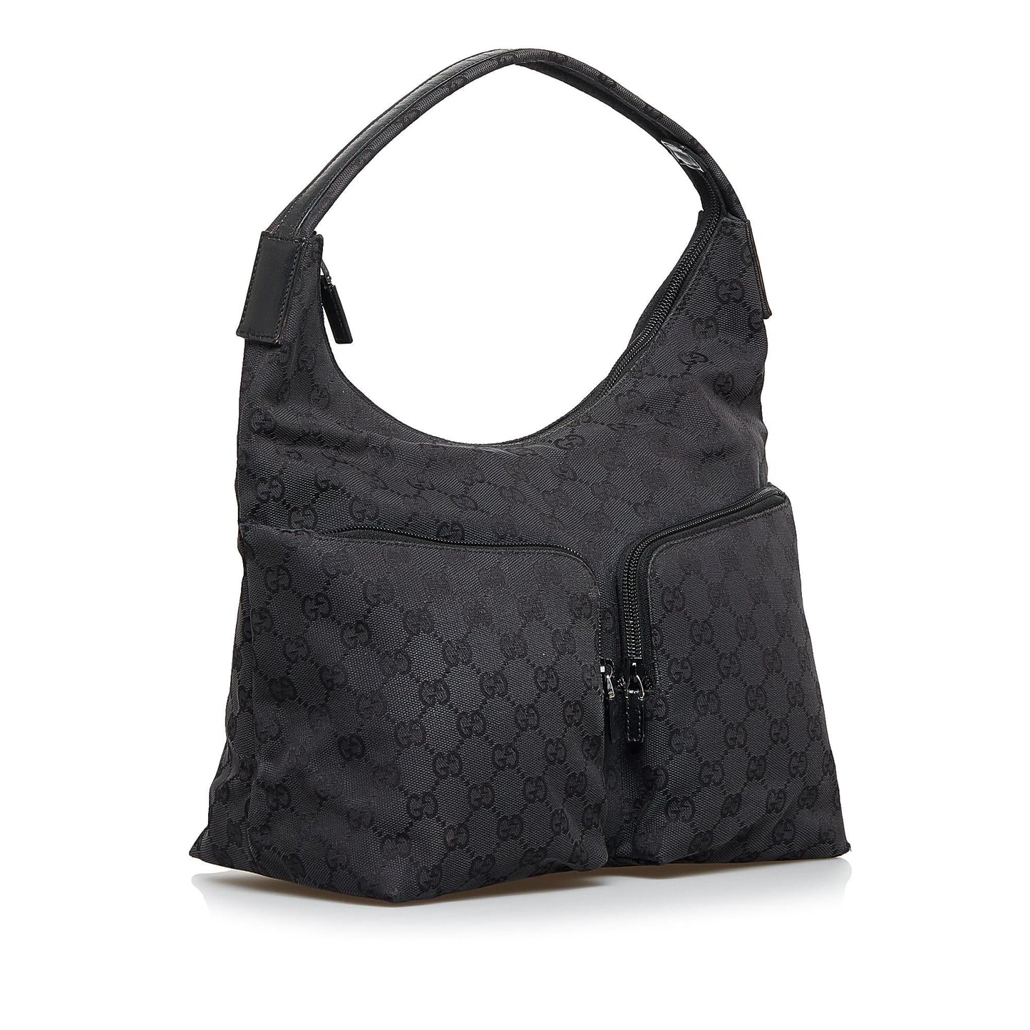 Gucci GG SHG-HSdUU5 Canvas Black Shoulder Bag