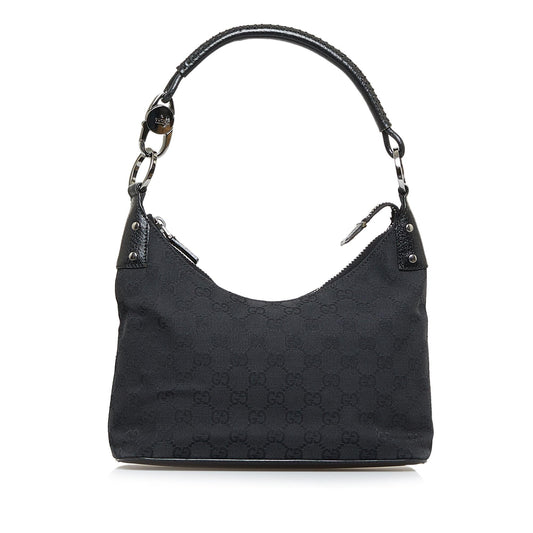 Gucci GG SHG-uy28qf Canvas Black Shoulder Bag