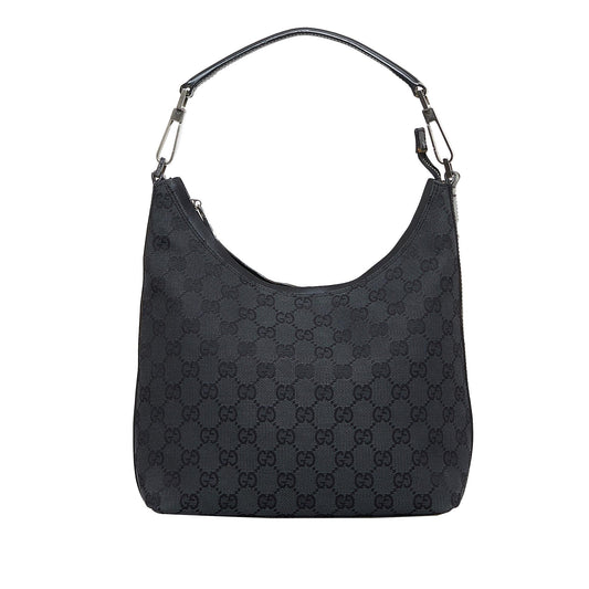 Gucci GG SHG-gpBdbo Canvas Calf Black Shoulder Bag