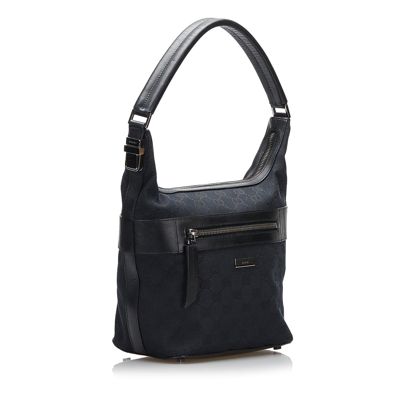 Gucci GG SHG-jvEw1Q Canvas Black Shoulder Bag