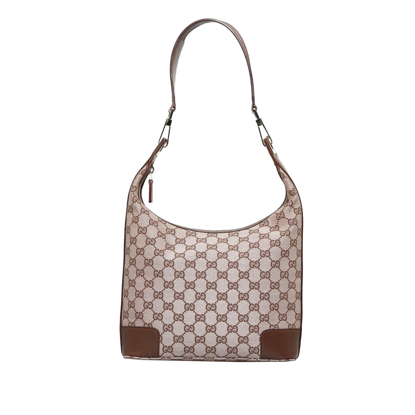 Gucci GG SHG-MkP5Uj Canvas Calf Brown Shoulder Bag
