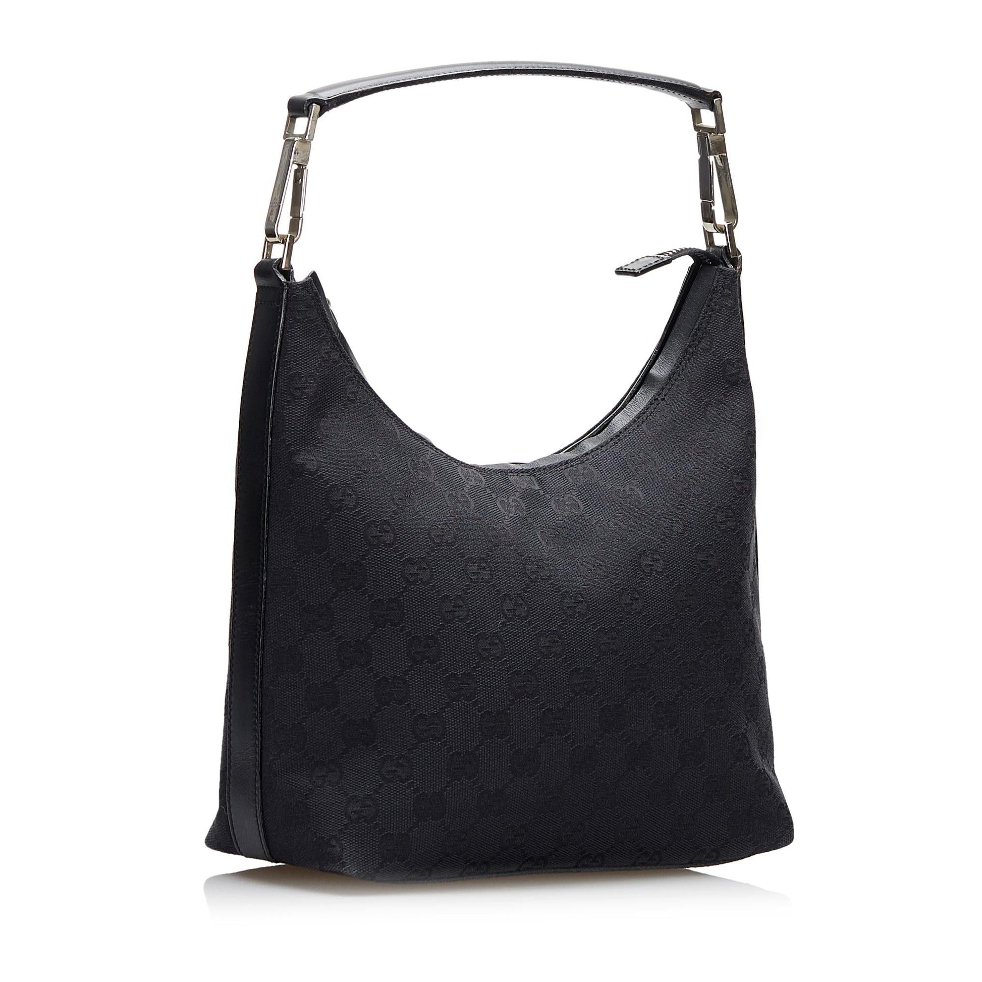 Gucci GG SHG-LLyqpA Canvas Calf Black Shoulder Bag