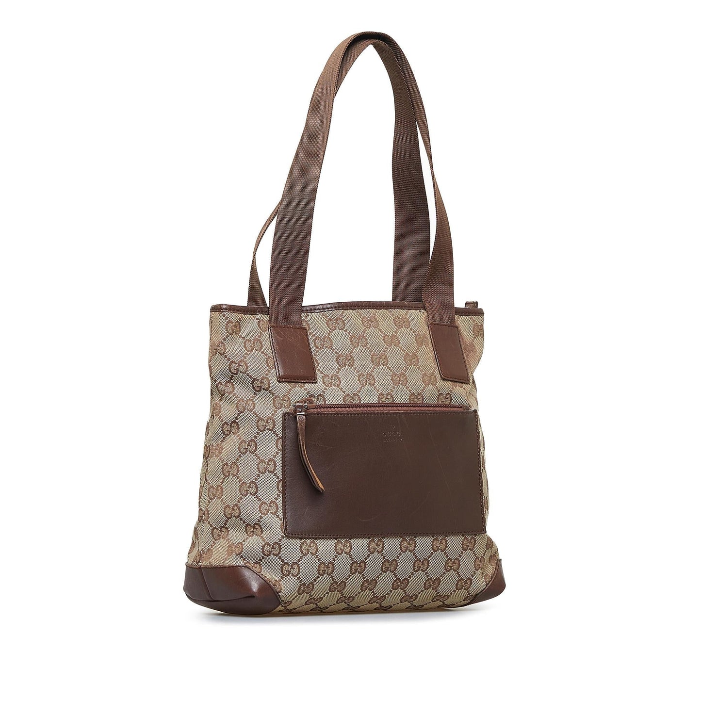 Gucci GG SHG-XOt55K Canvas Calf Brown Shoulder Bag