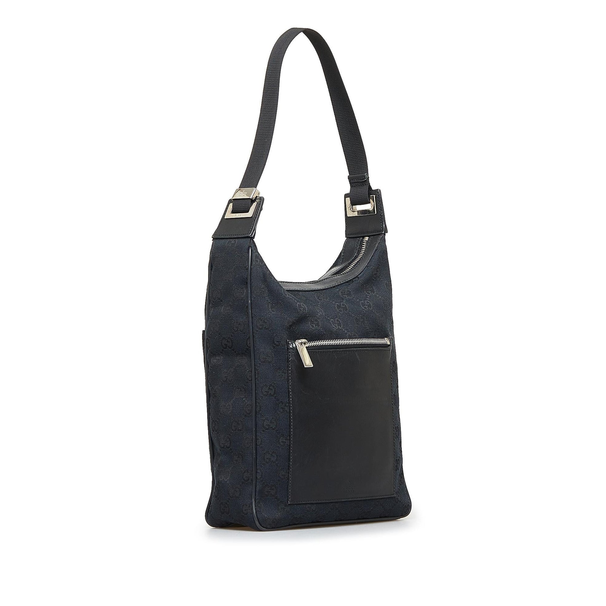Gucci GG SHG-gIZABz Canvas Black Shoulder Bag