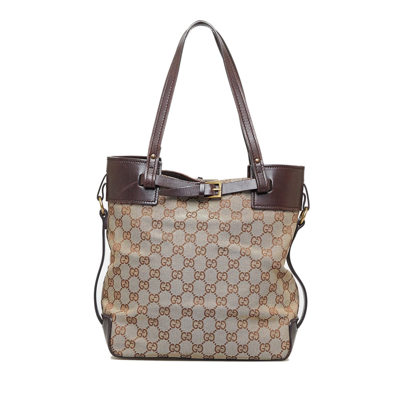 Gucci GG SHG-my1lNg Canvas Brown Shoulder Bag