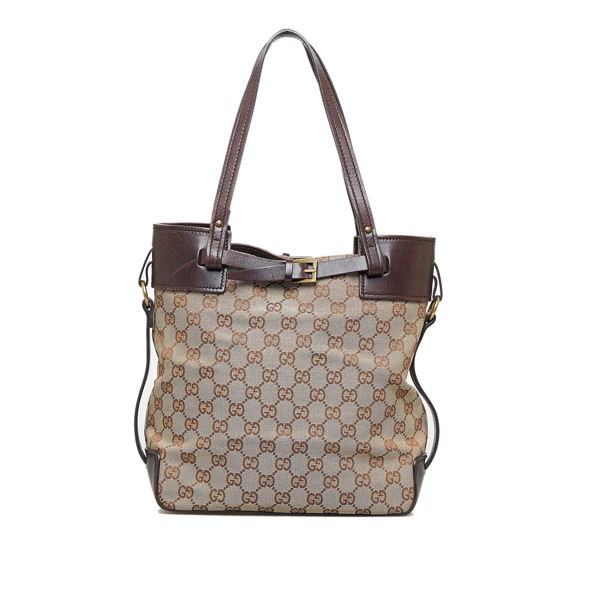 Gucci GG SHG-my1lNg Canvas Brown Shoulder Bag
