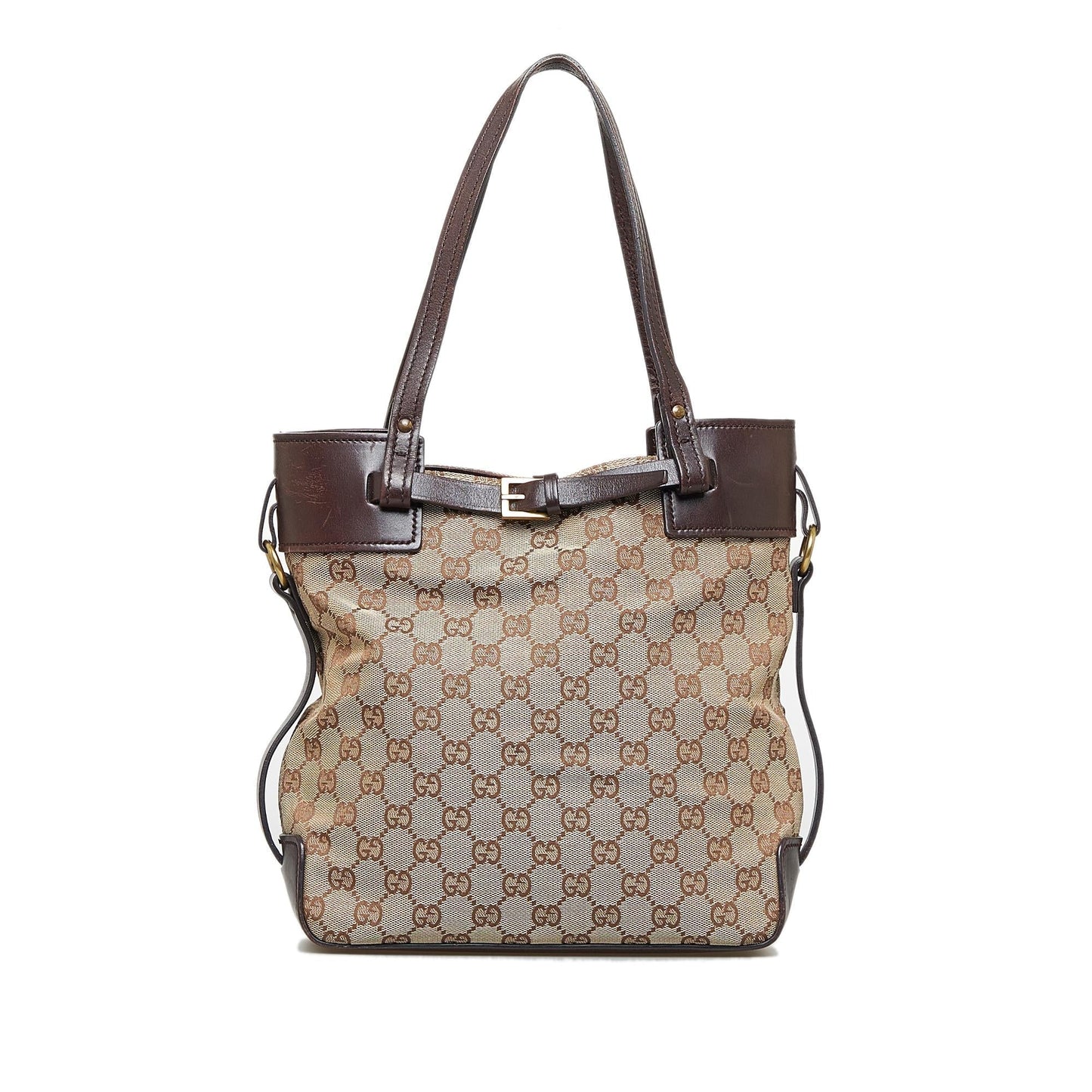 Gucci GG SHG-my1lNg Canvas Brown Shoulder Bag