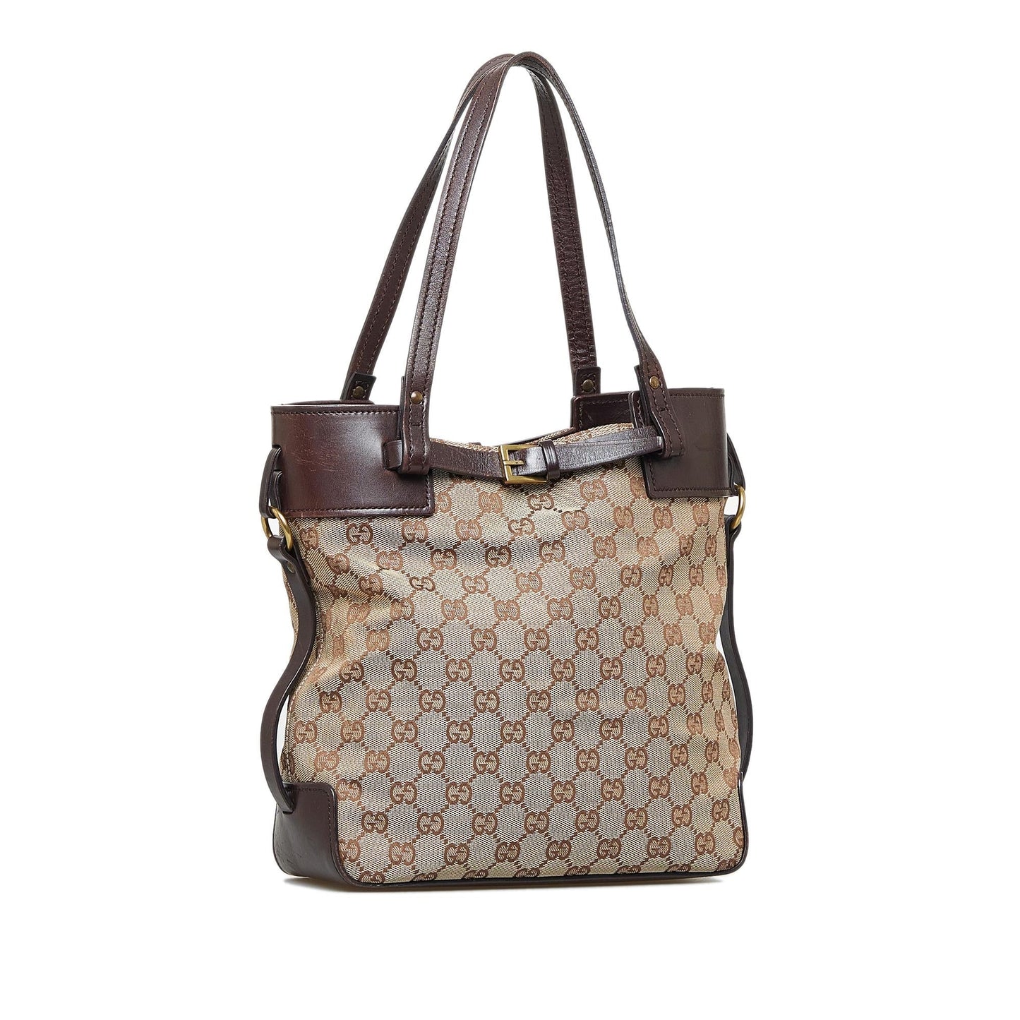 Gucci GG SHG-my1lNg Canvas Brown Shoulder Bag
