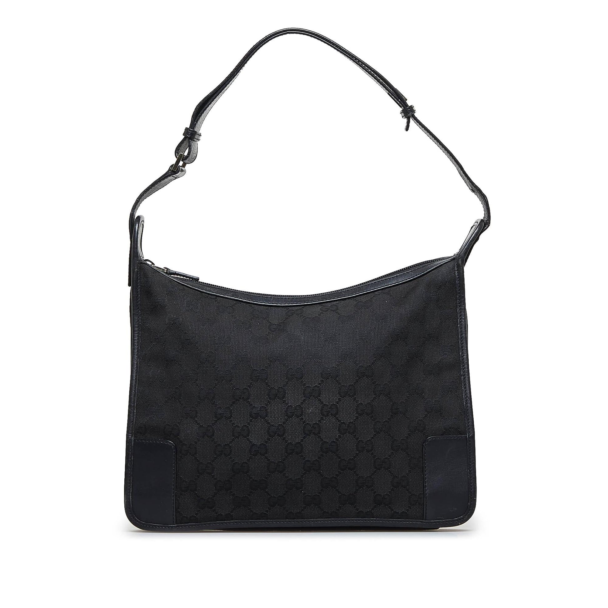 Gucci GG SHG-VpXwNB Canvas Calf Black Shoulder Bag