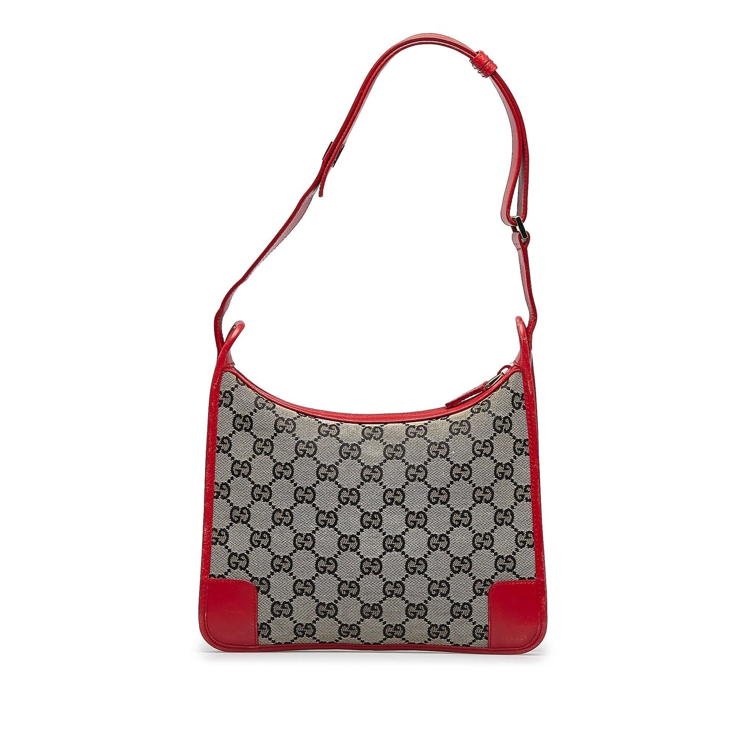 Gucci GG SHG-FZTgAi Canvas Grey Shoulder Bag