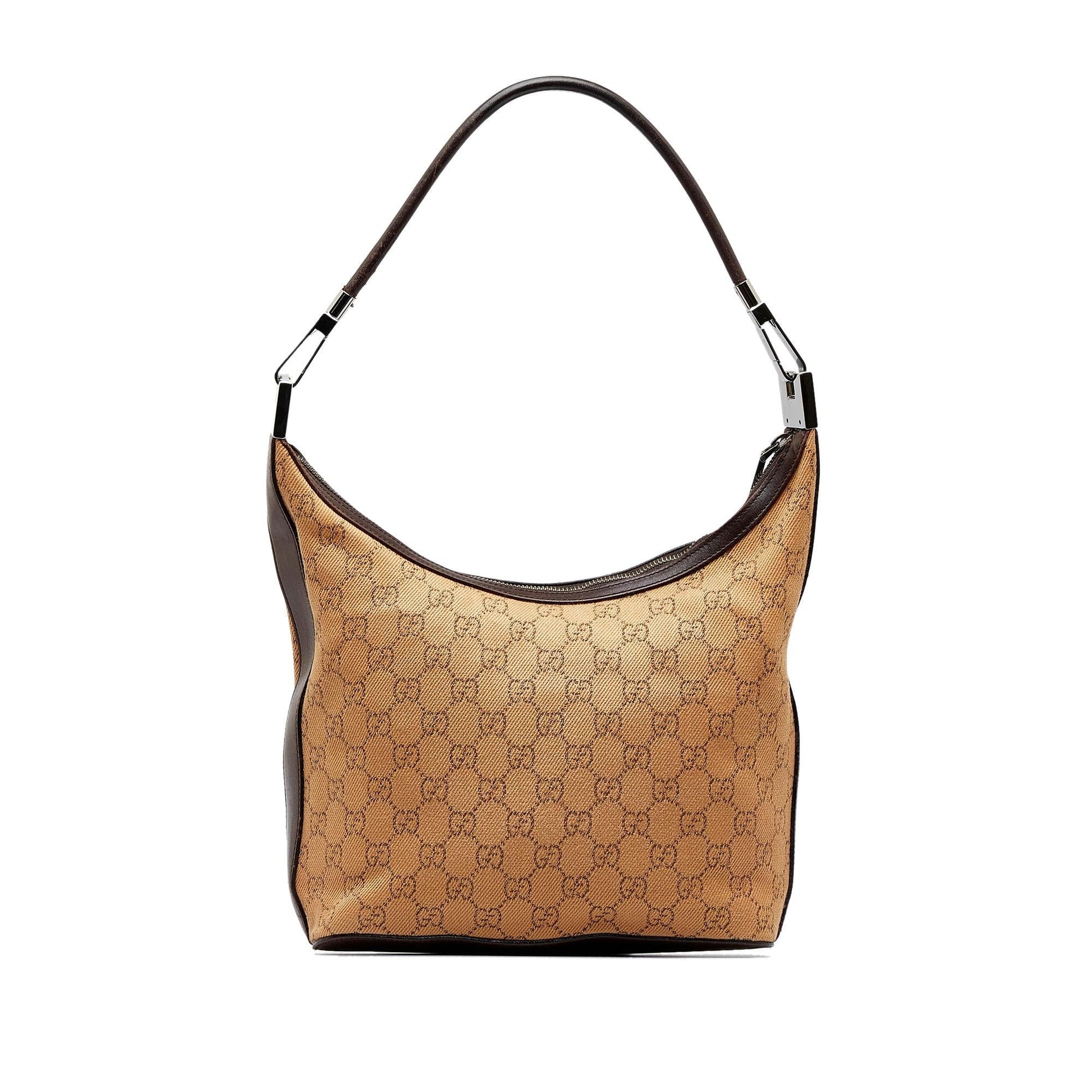 Gucci GG SHG-ddC9Lv Canvas Brown Shoulder Bag