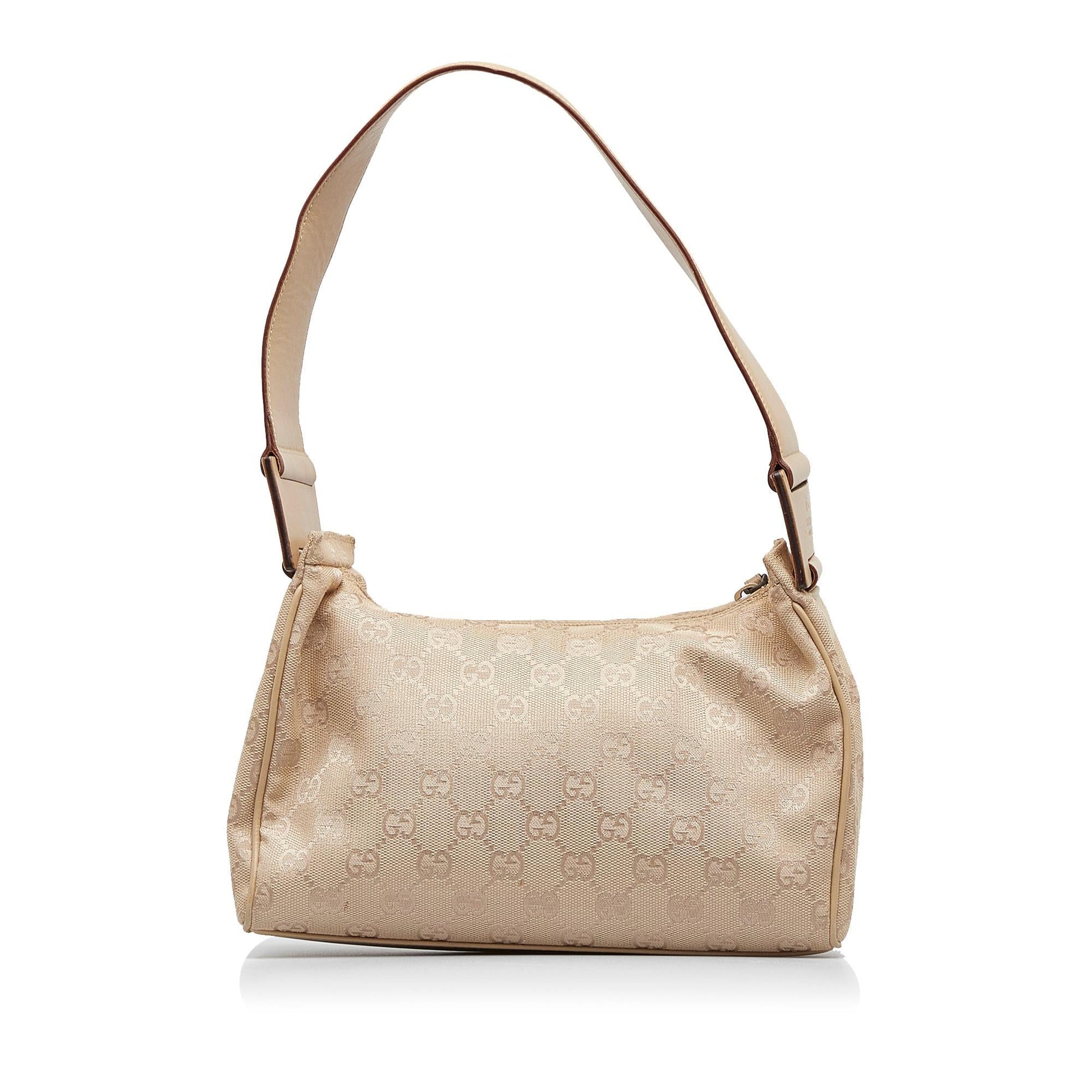 Gucci GG SHG-D4d51Q Canvas Calf Brown Shoulder Bag