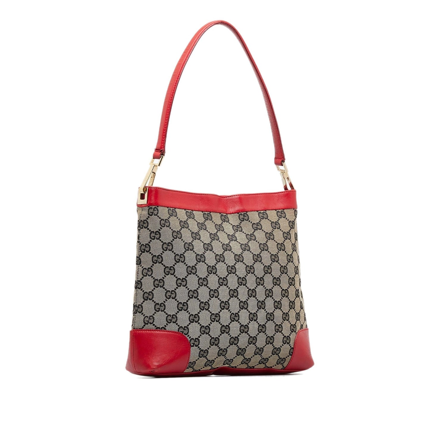 Gucci GG SHG-mQVwtt Canvas Grey Shoulder Bag