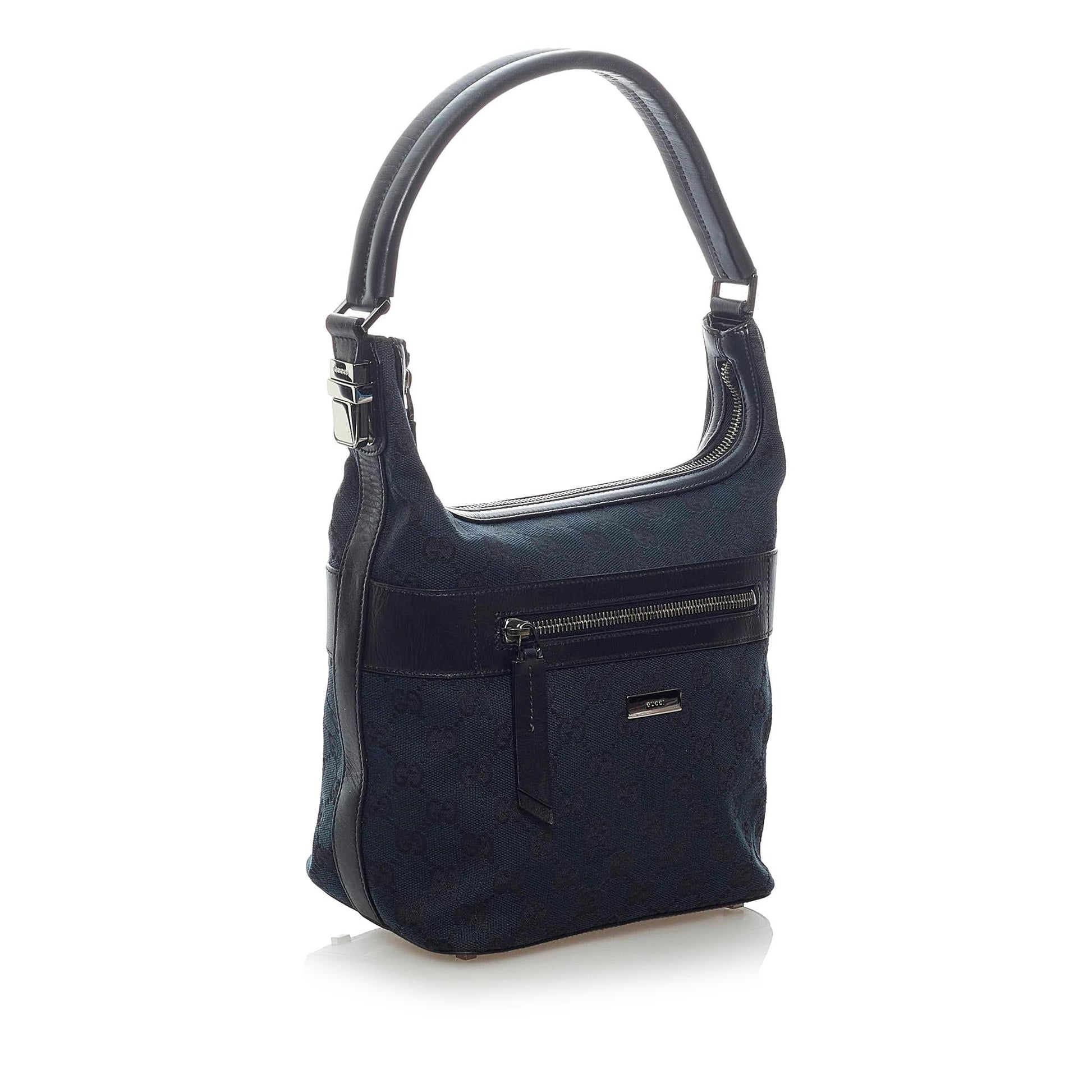 Gucci GG SHG-Uitk6N Canvas Black Shoulder Bag