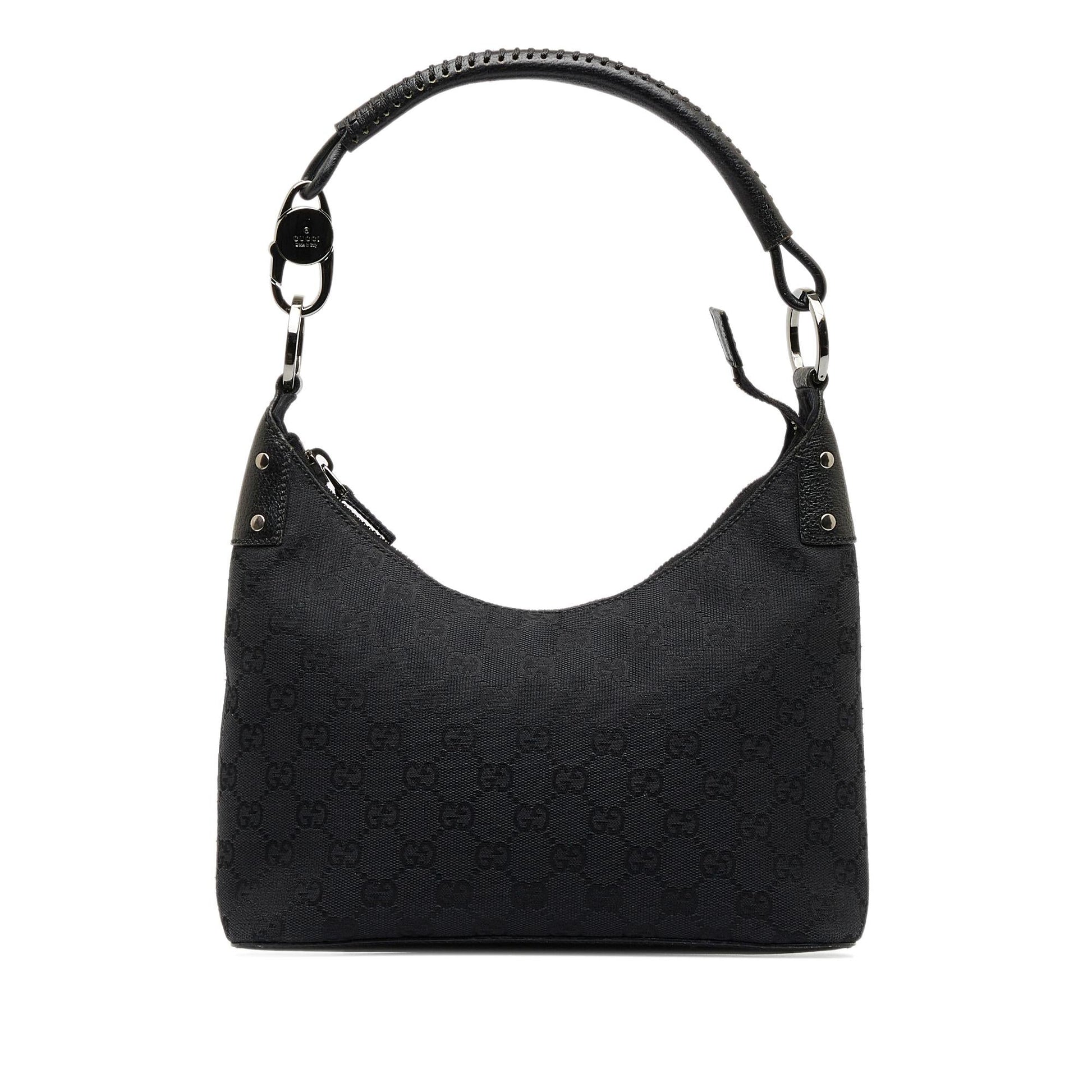 Gucci GG SHG-BE2f05 Canvas Calf Black Shoulder Bag