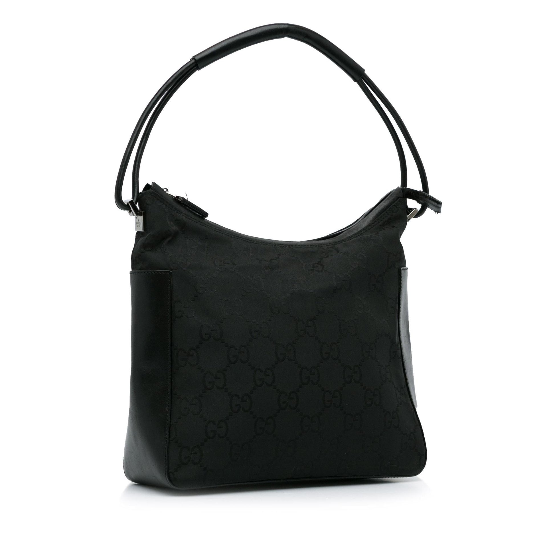Gucci GG SHG-AwkmcQ Canvas Black Shoulder Bag