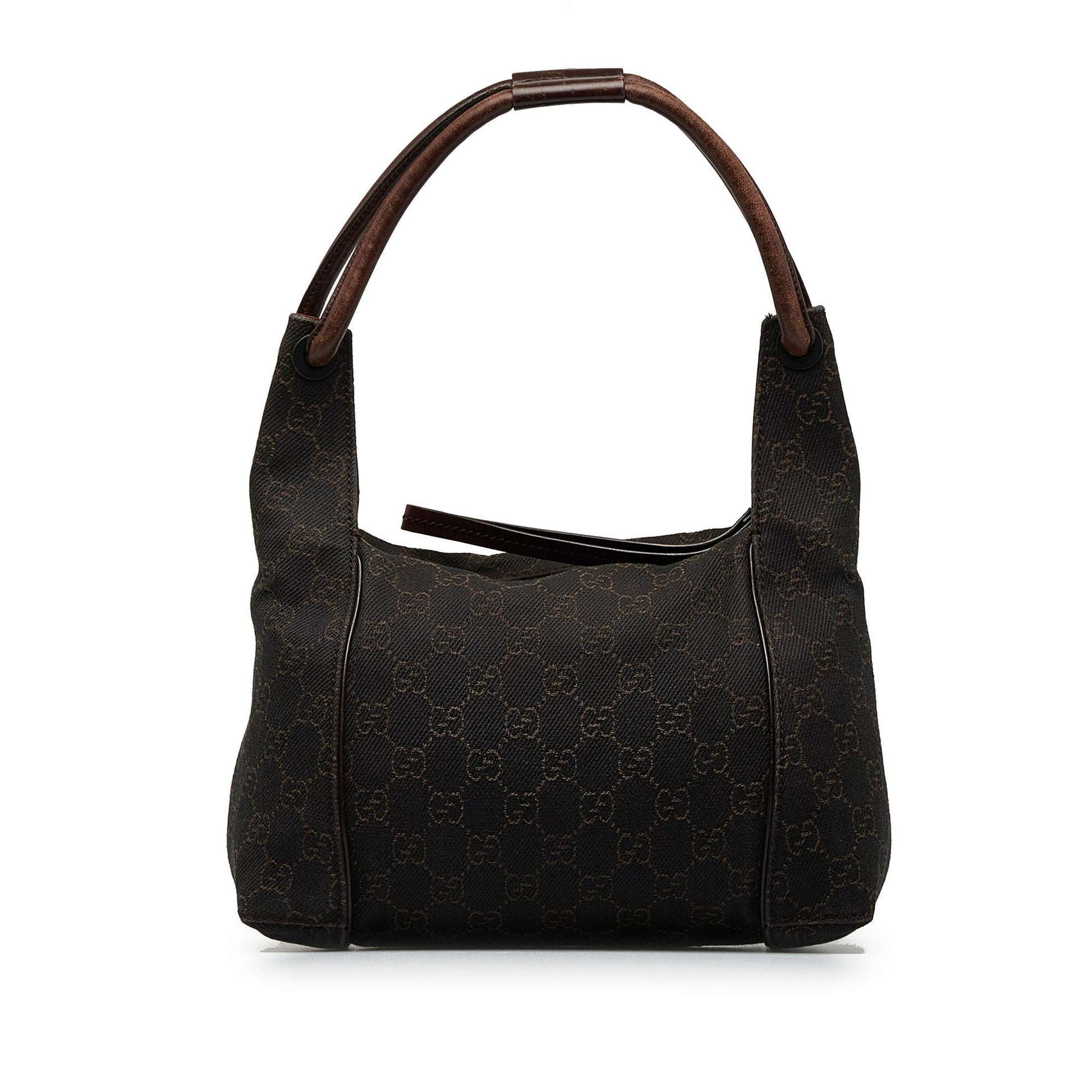 Gucci GG SHG-XKt1NY Canvas Brown Shoulder Bag