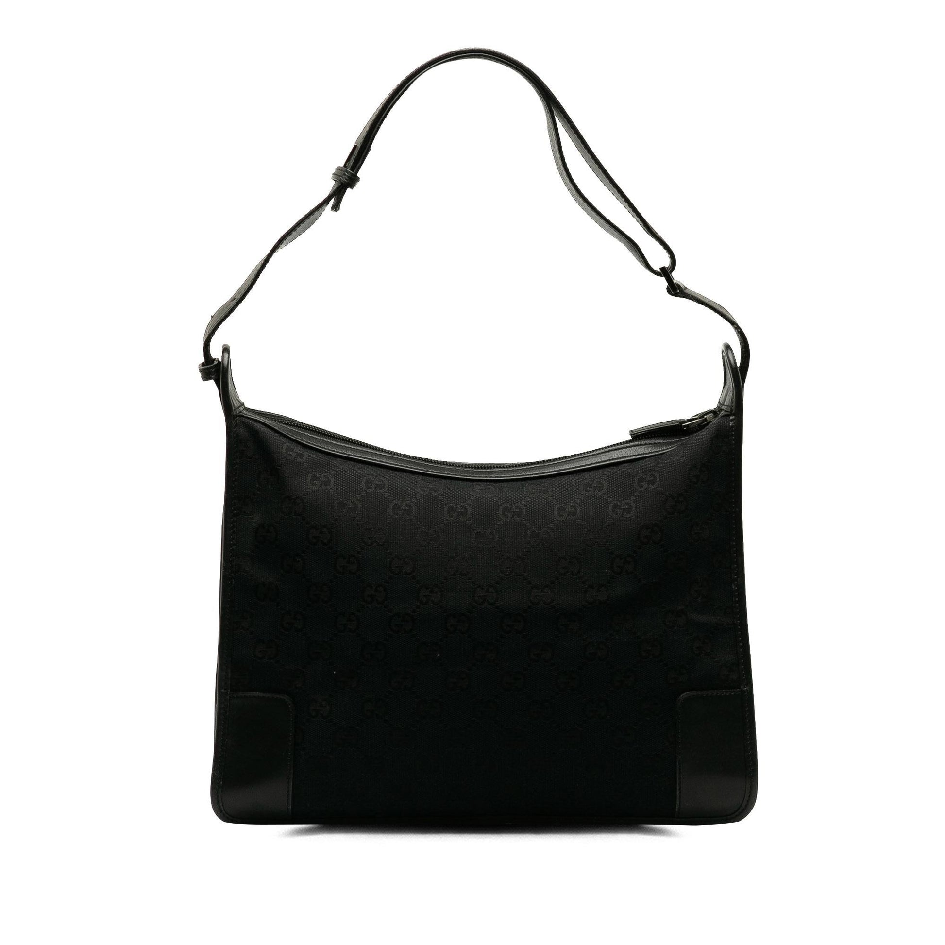 Gucci GG SHG-VwA6iV Canvas Calf Black Shoulder Bag