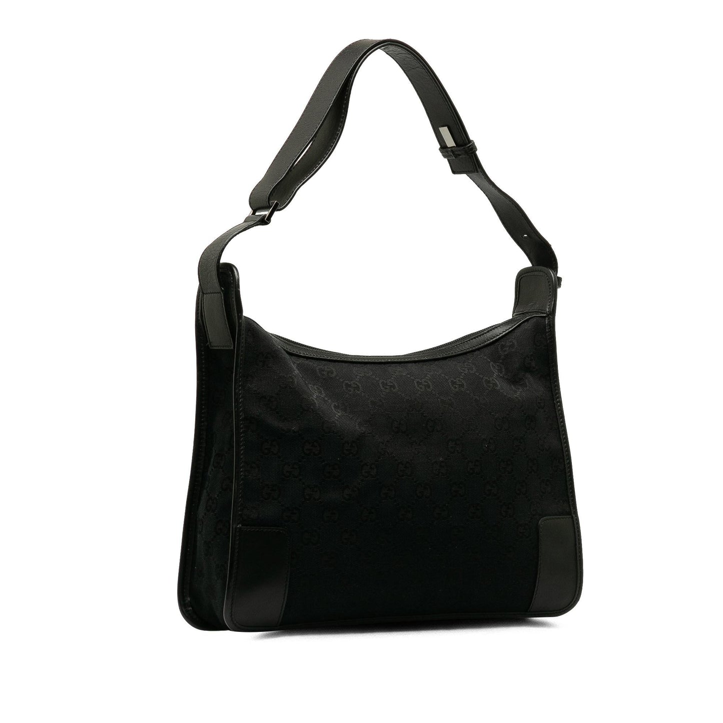Gucci GG SHG-VwA6iV Canvas Calf Black Shoulder Bag