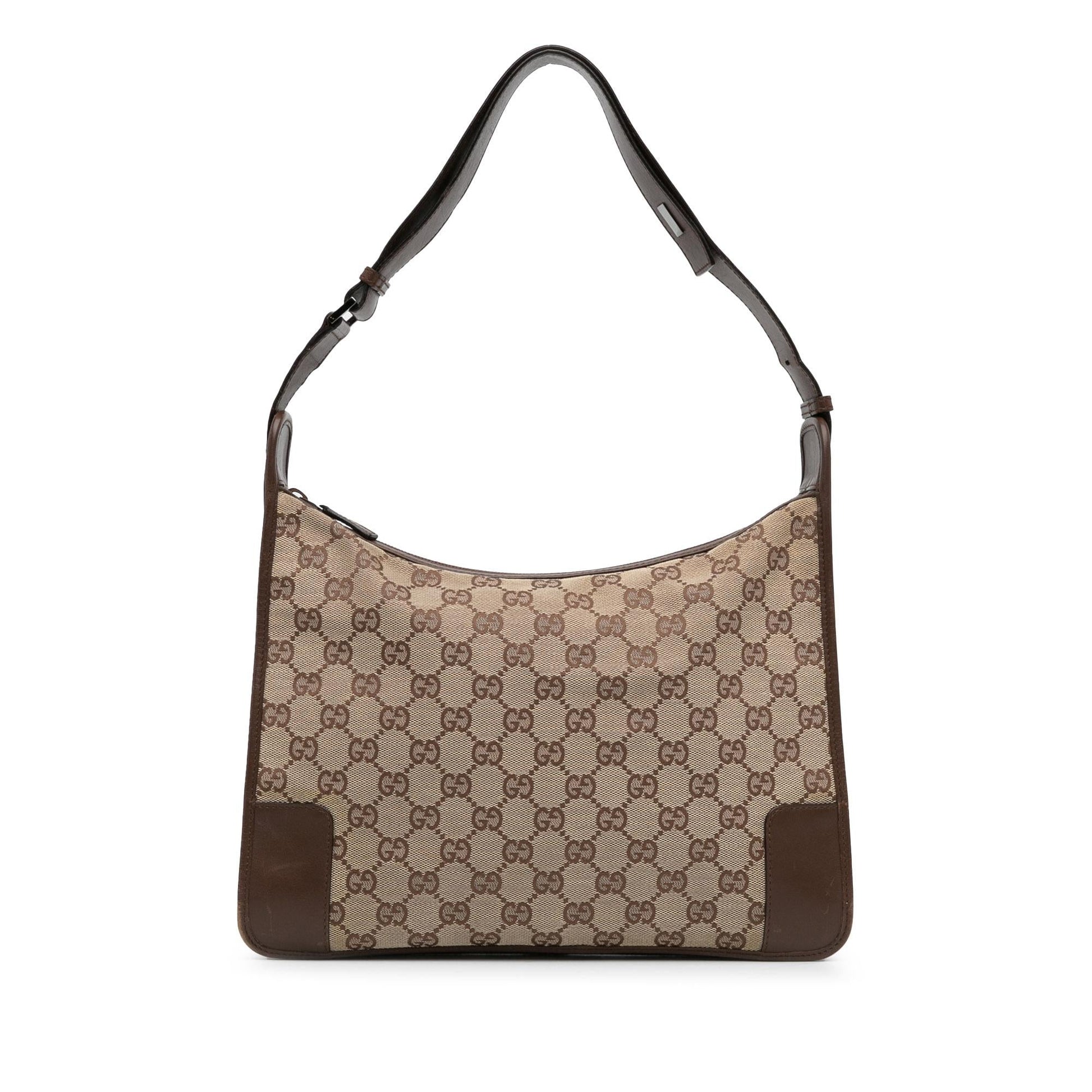 Gucci GG SHG-Fi4Dyj Canvas Calf Brown Shoulder Bag