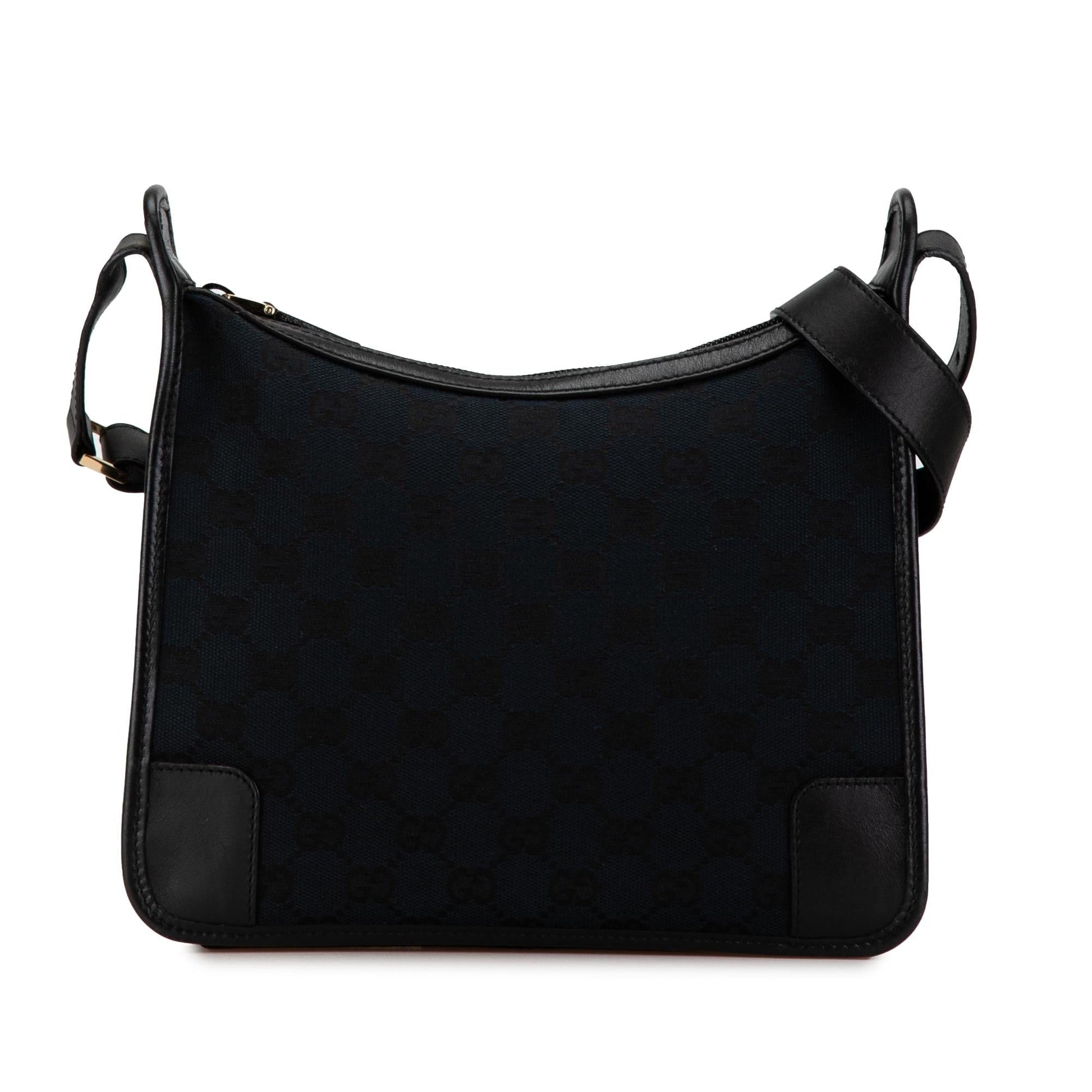 Gucci GG SHG-PpqADZ Canvas Black Shoulder Bag