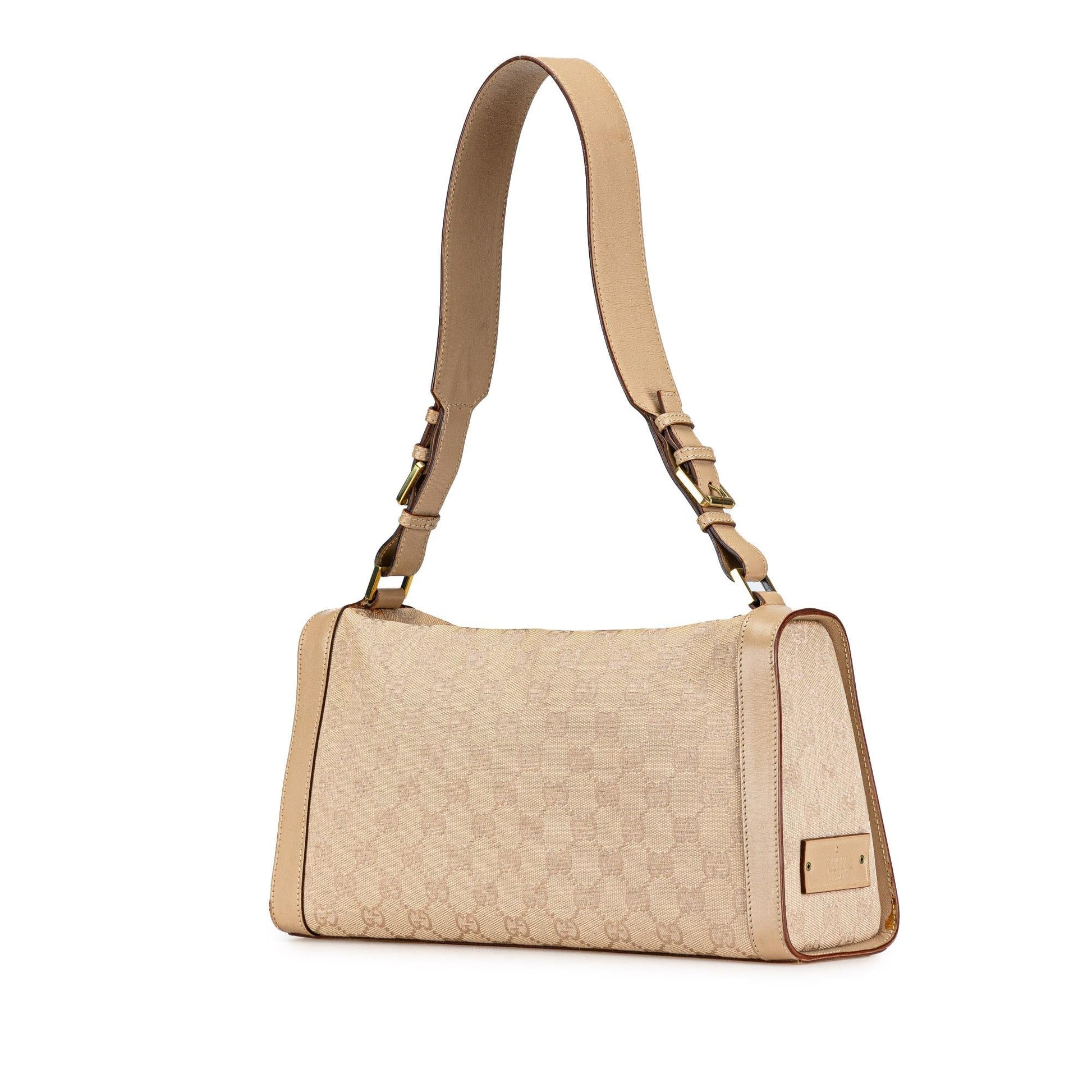 Gucci GG SHG-jxJZWk Canvas Brown Shoulder Bag