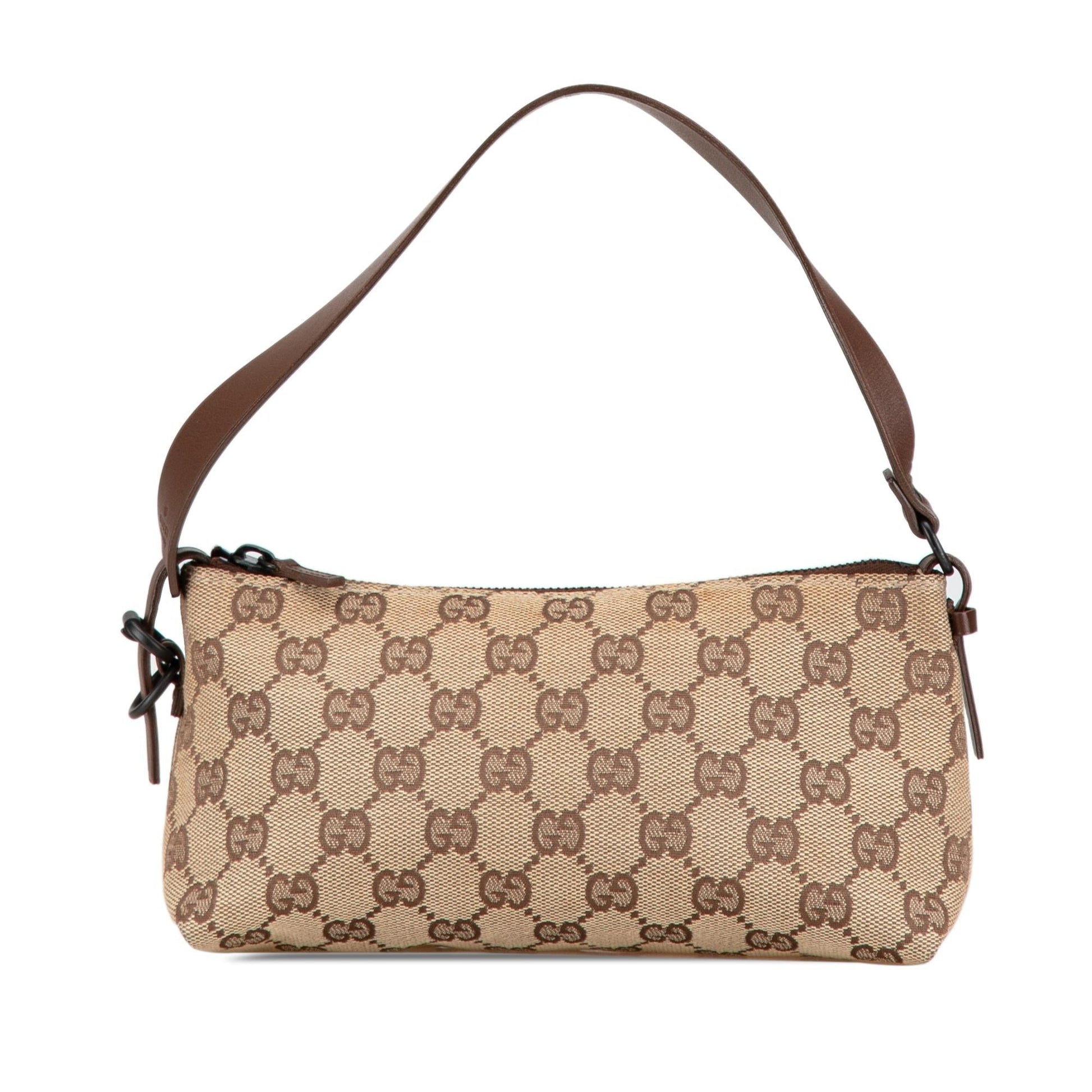 Gucci GG SHG-80vZw4 Canvas Brown Shoulder Bag