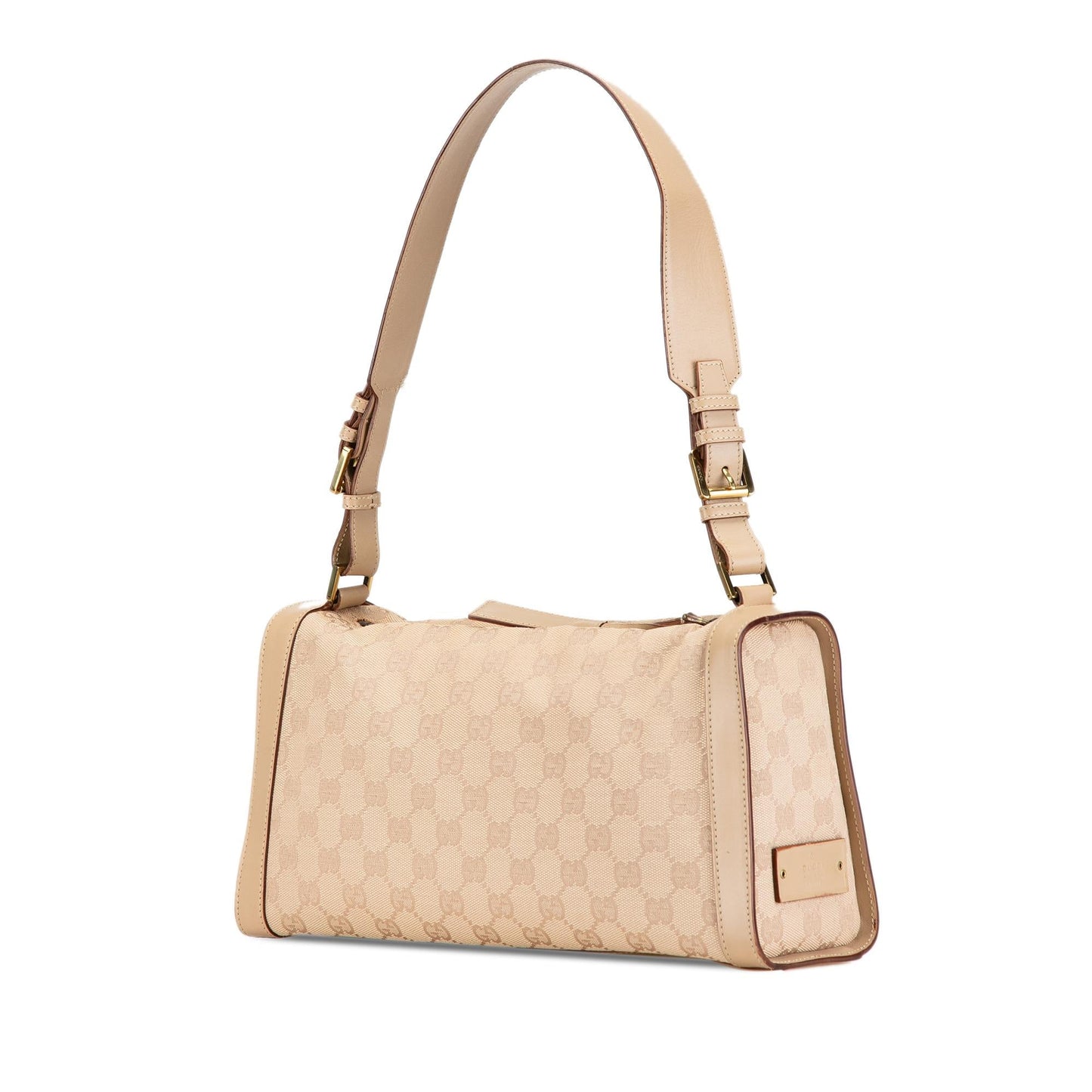 Gucci GG Canvas Brown Shoulder Bag Shg Azwvug
