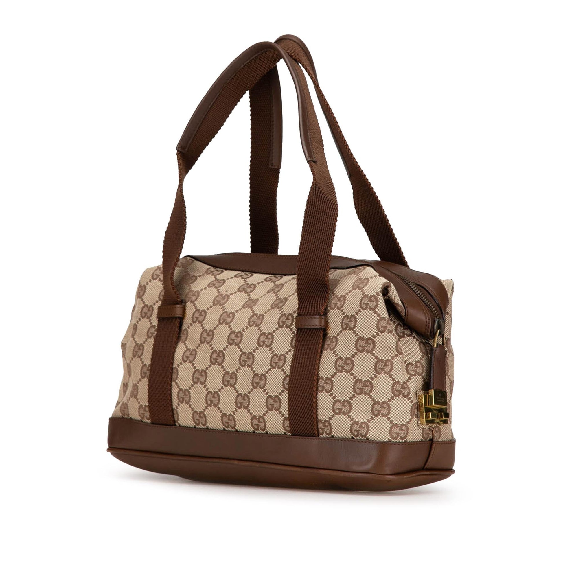 Gucci GG SHG-3P7qUT Canvas Brown Shoulder Bag