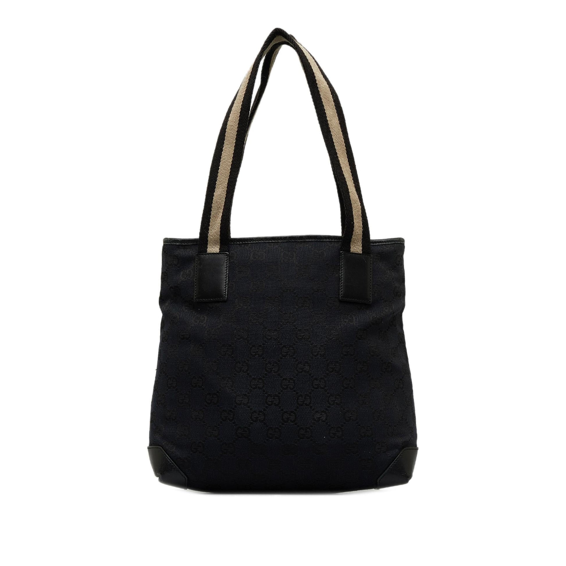 Gucci GG Canvas Black Shoulder Bag